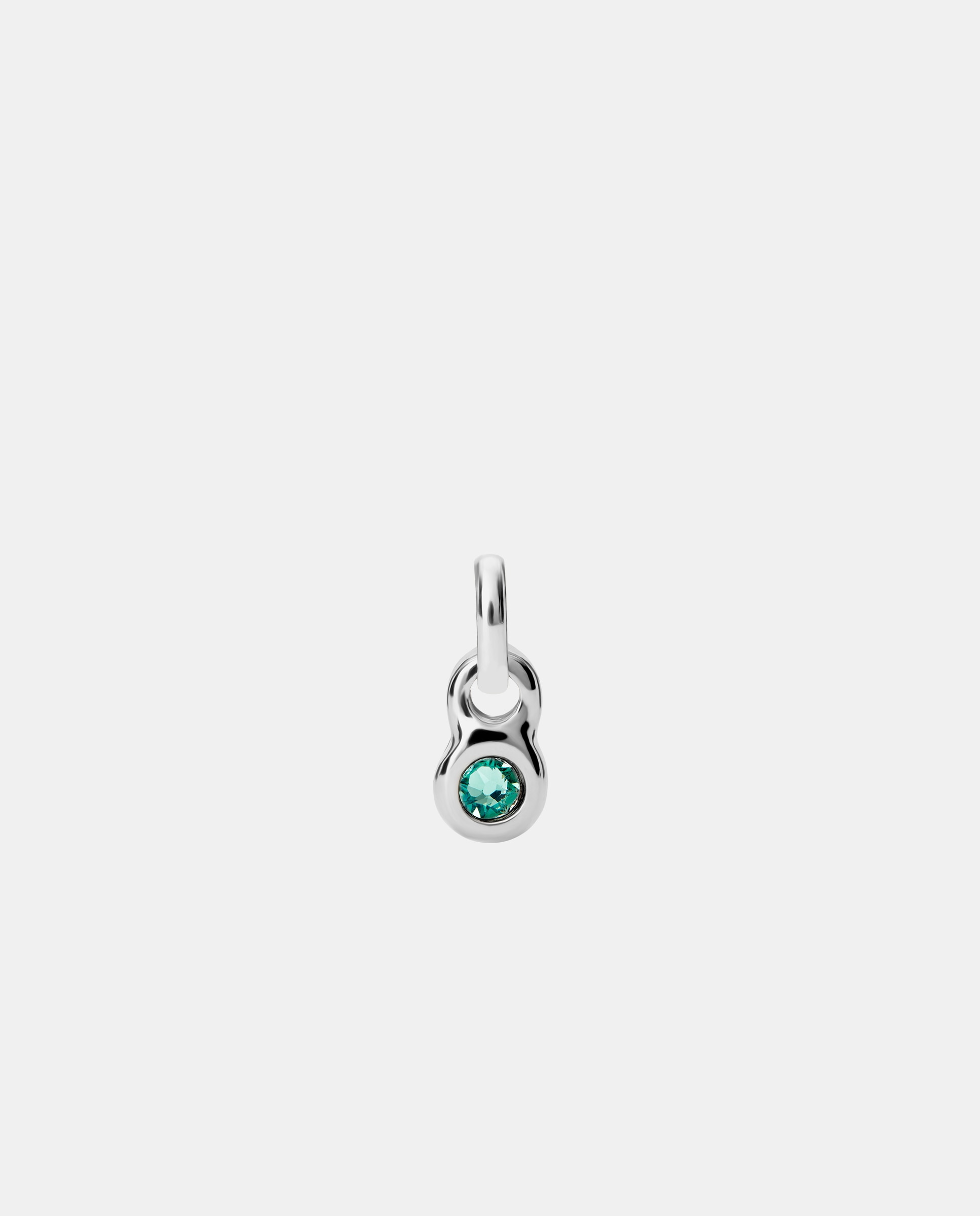 Charm Banhado em Prata de Lei com Cristal Prata-1