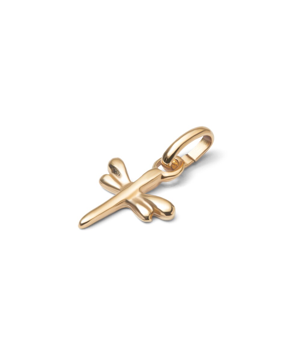 Charm Banhado em Ouro 18k com Forma de Libélula Ouro-2