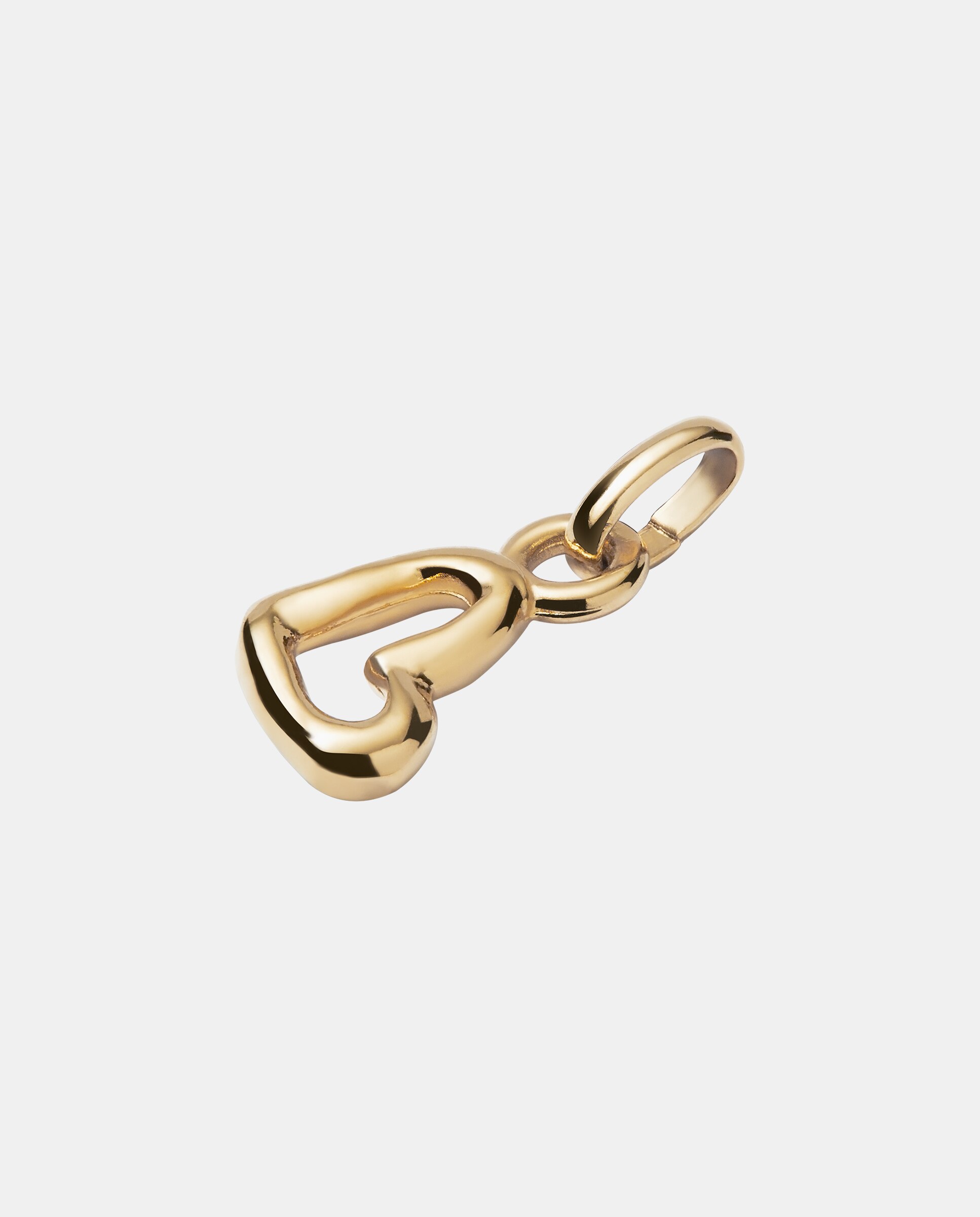 Charm Banhado a Ouro 18k com Forma de Coração Ouro-2