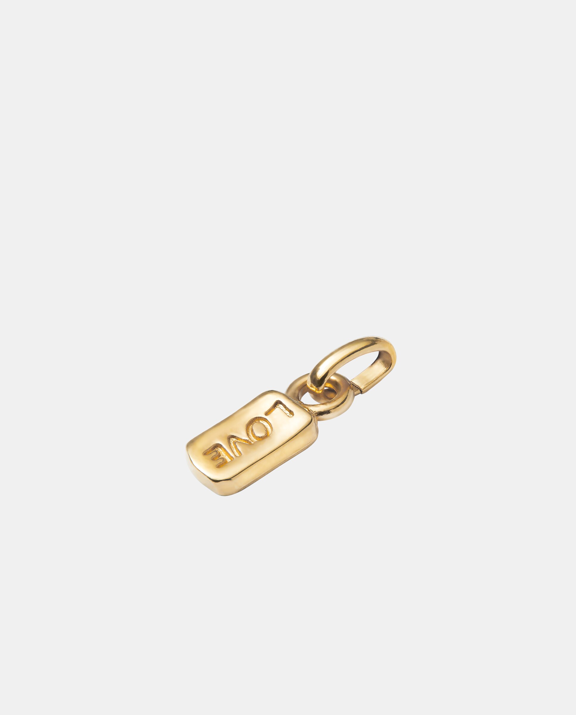 Charm Banhado a Ouro 18k com Palavra Love Ouro-2