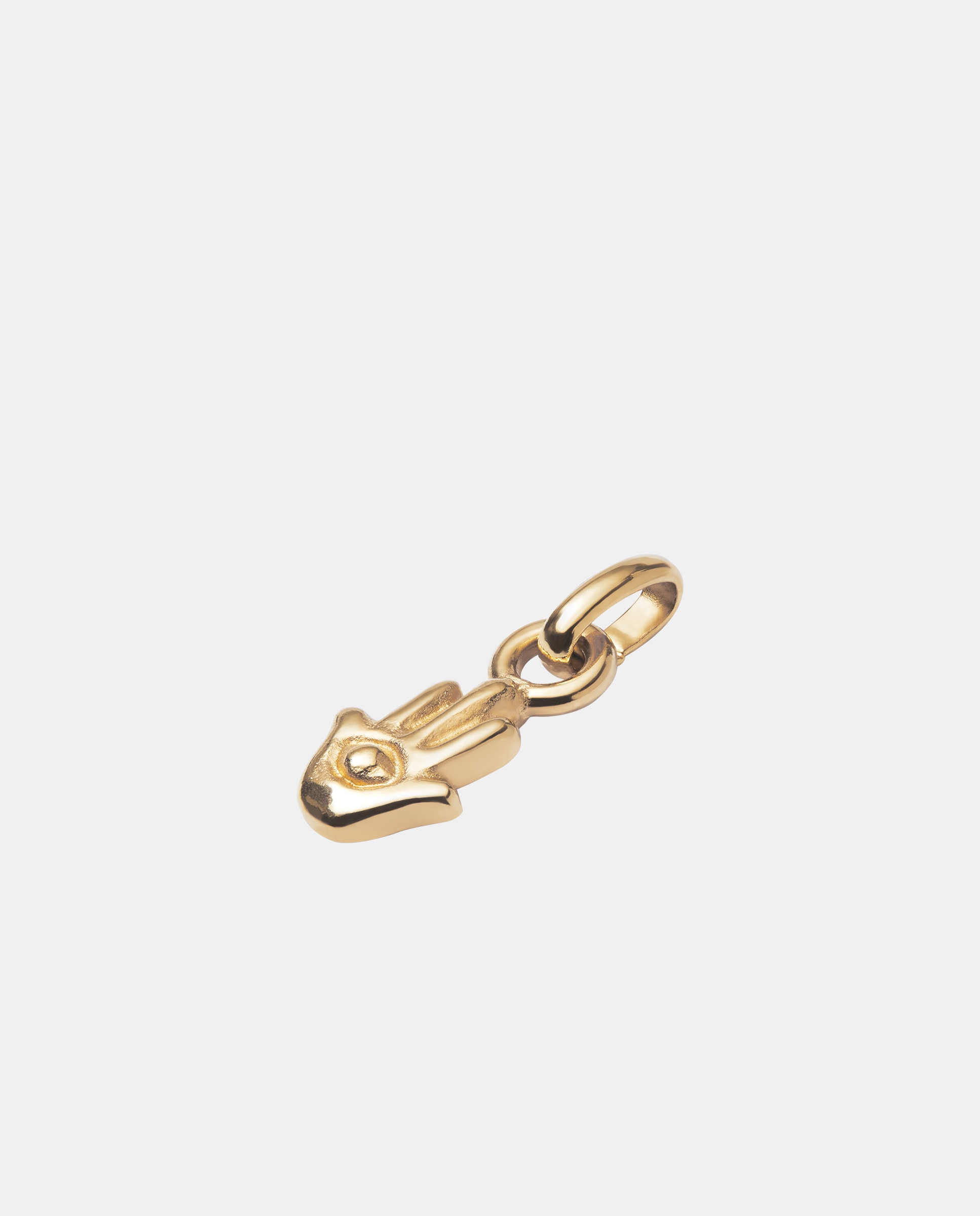 Charm Banhado a Ouro 18k com Forma de Mão de Fátima Ouro-2