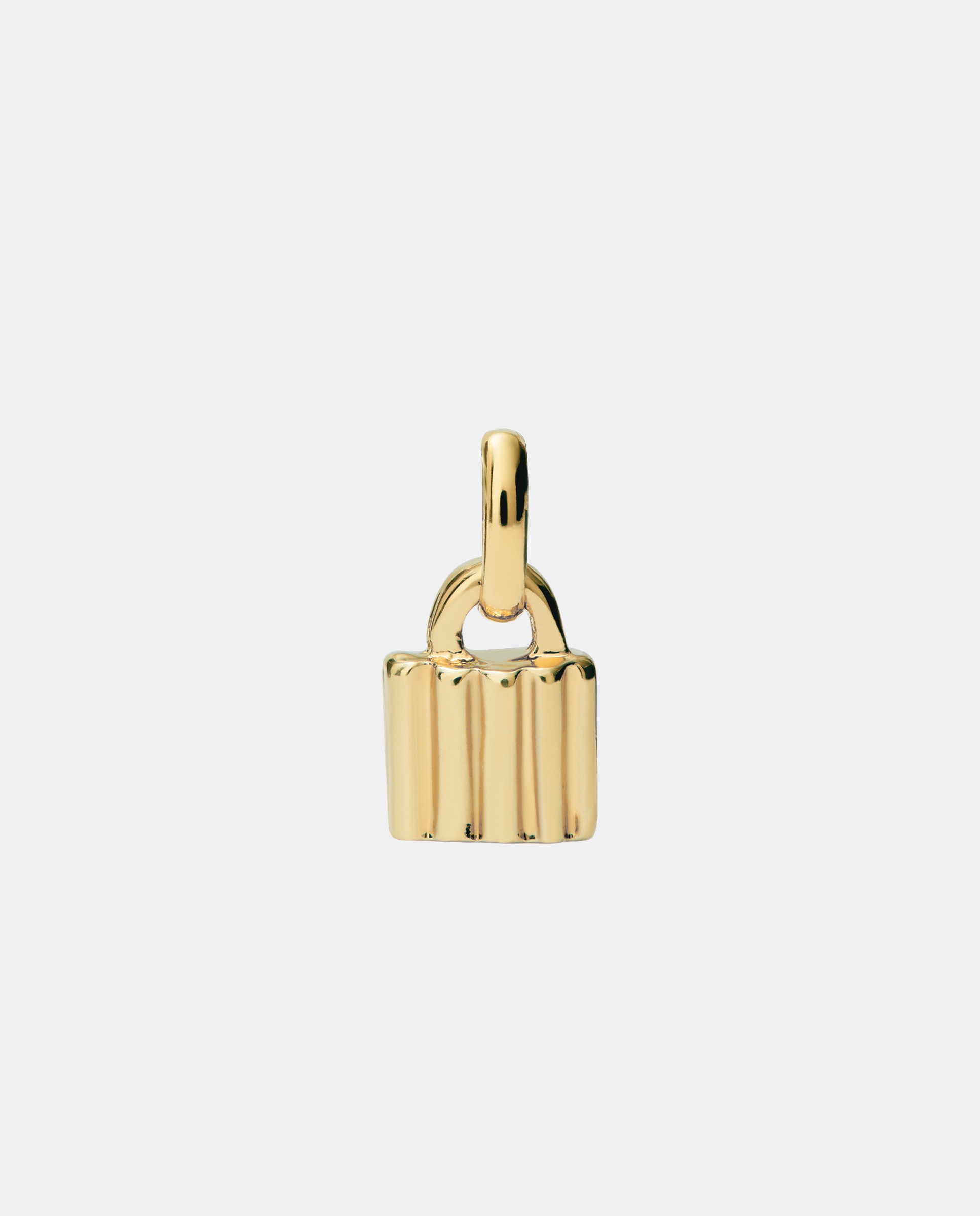 Charm Banhado em Ouro 18k com Forma de Cadeado Ouro-1