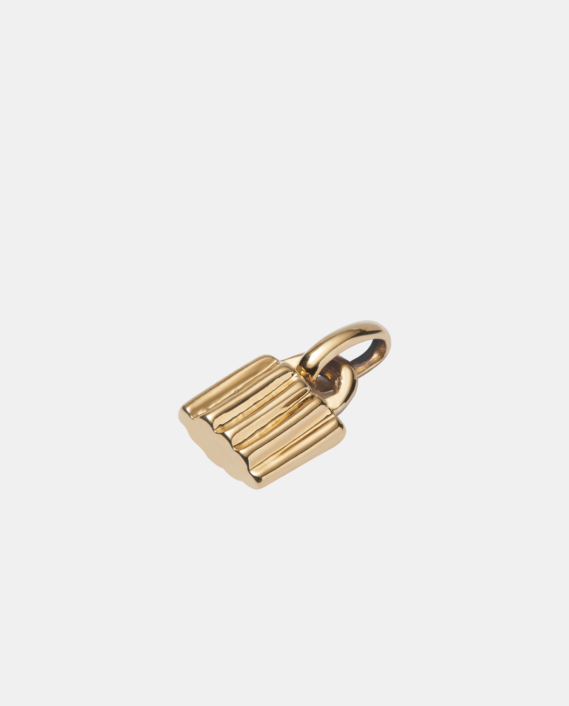 Charm Banhado em Ouro 18k com Forma de Cadeado Ouro-2