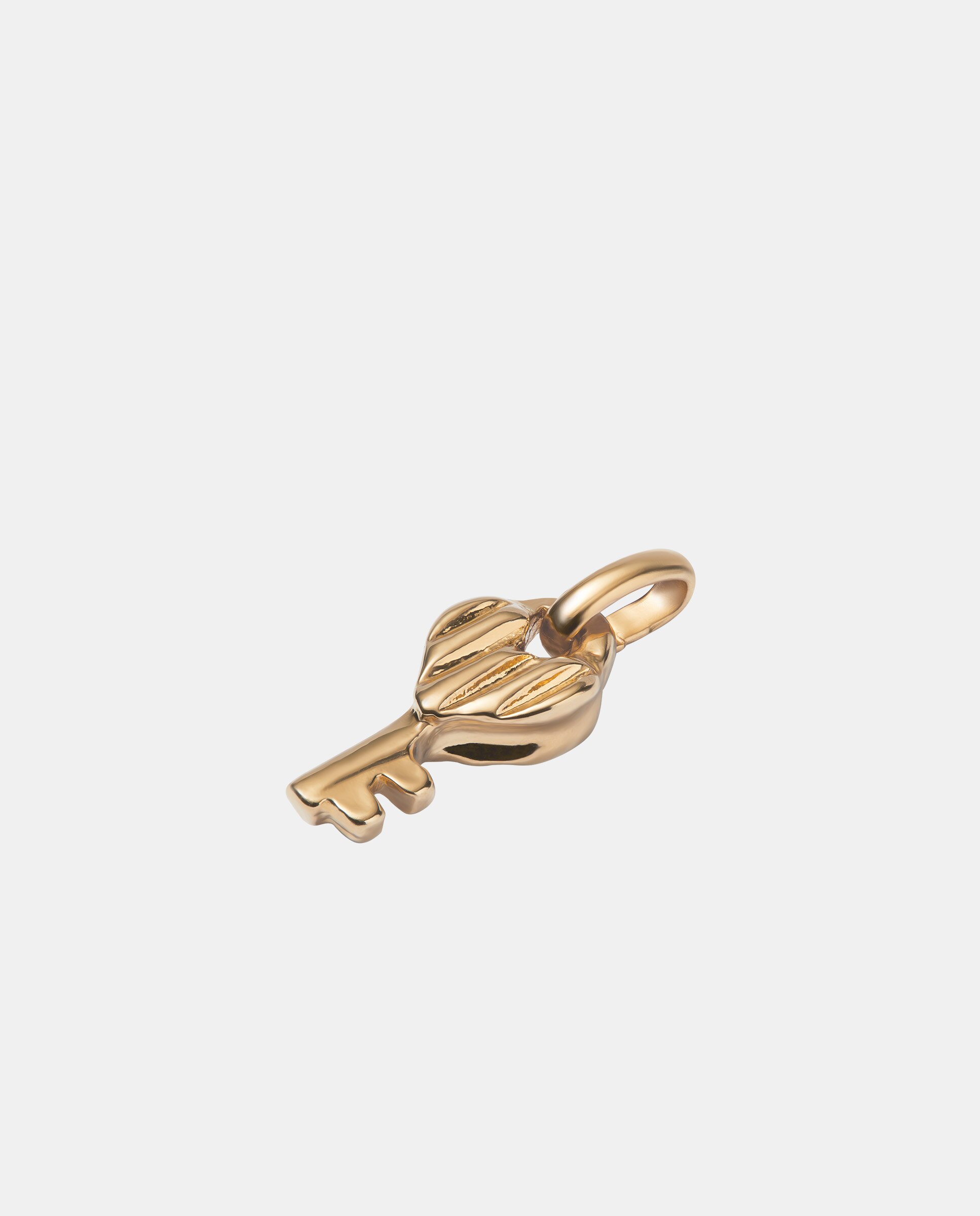Charm Banhado a Ouro 18k com Forma de Chave Ouro-2