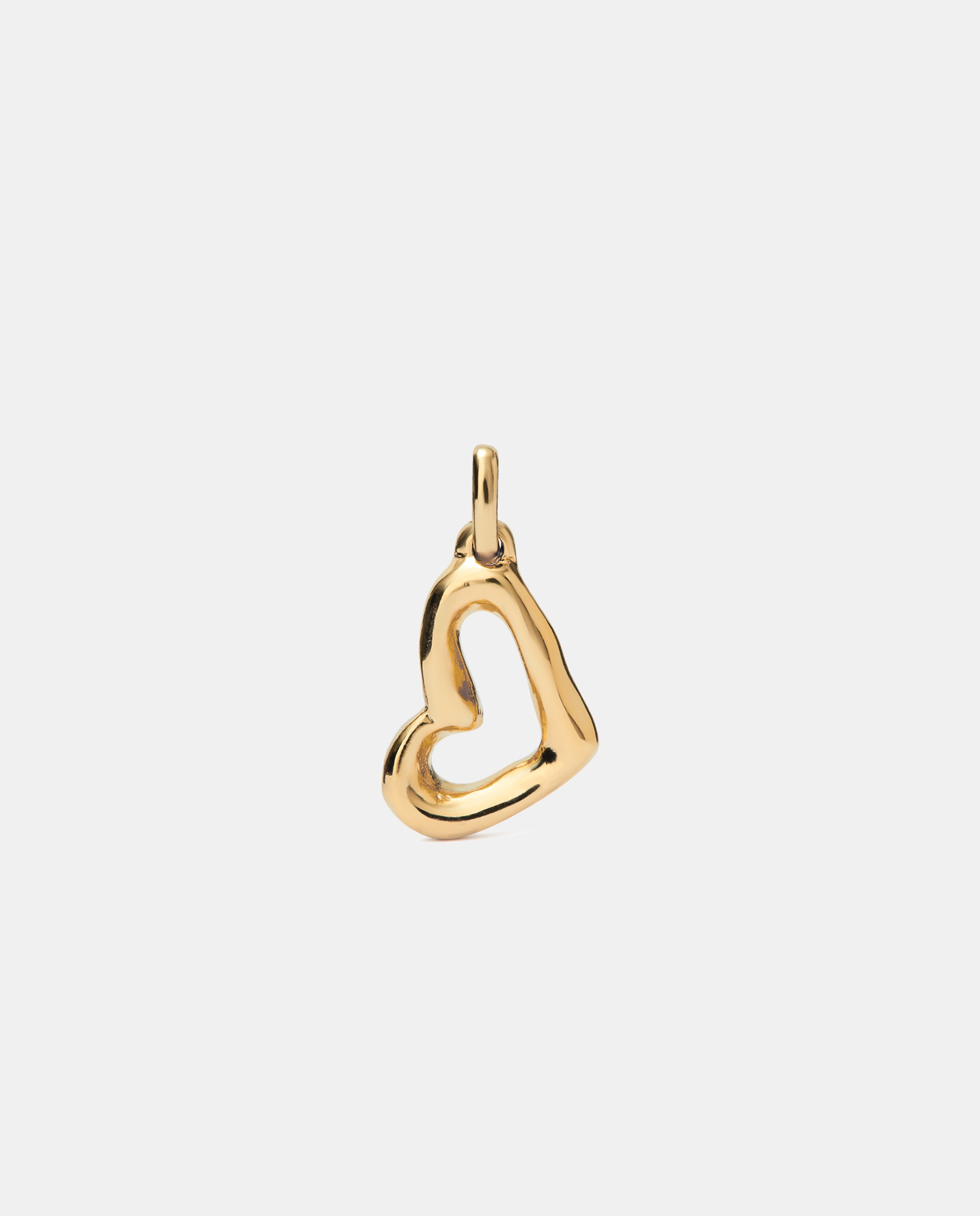 Charm Banhado em Ouro 18k com Forma Coração Grande Ouro-1