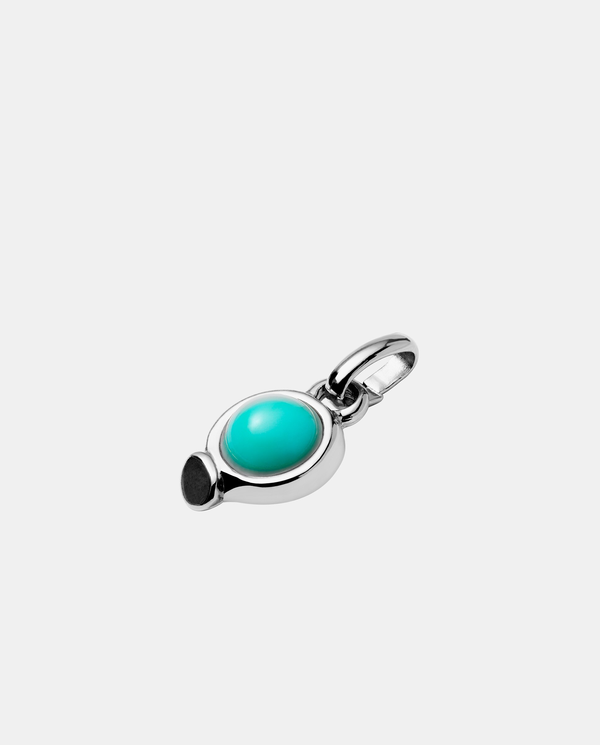 Charm Banhado em Prata de Lei com Pedra Prata-2