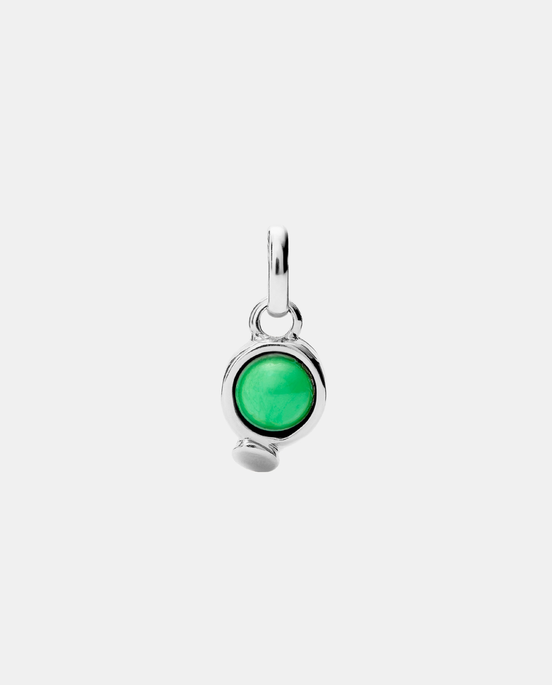 Imagem 0 de Charm Banhado em Prata de Lei com Pedra Verde