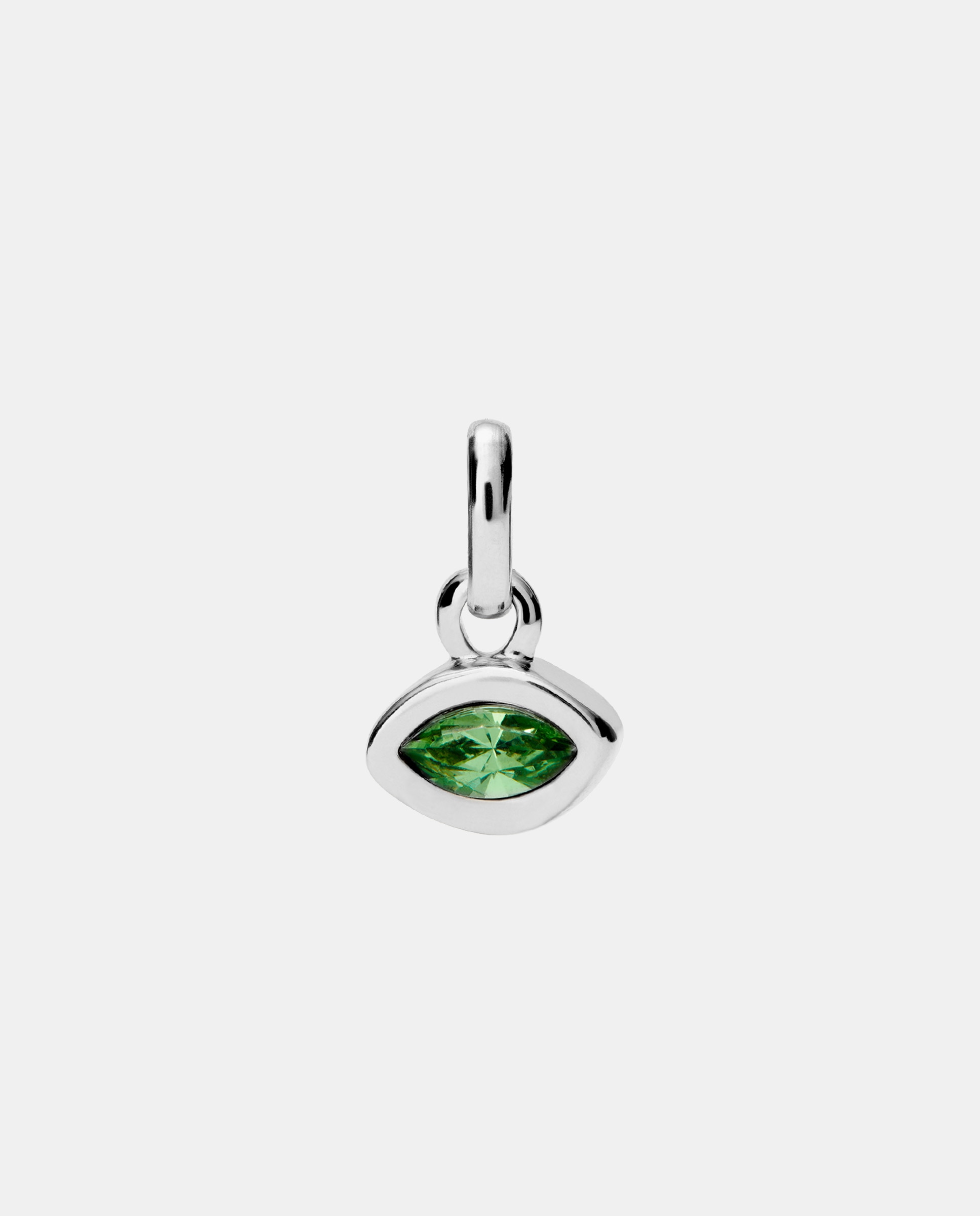 Charm Banhado em Prata de Lei com Cristal Prata-1