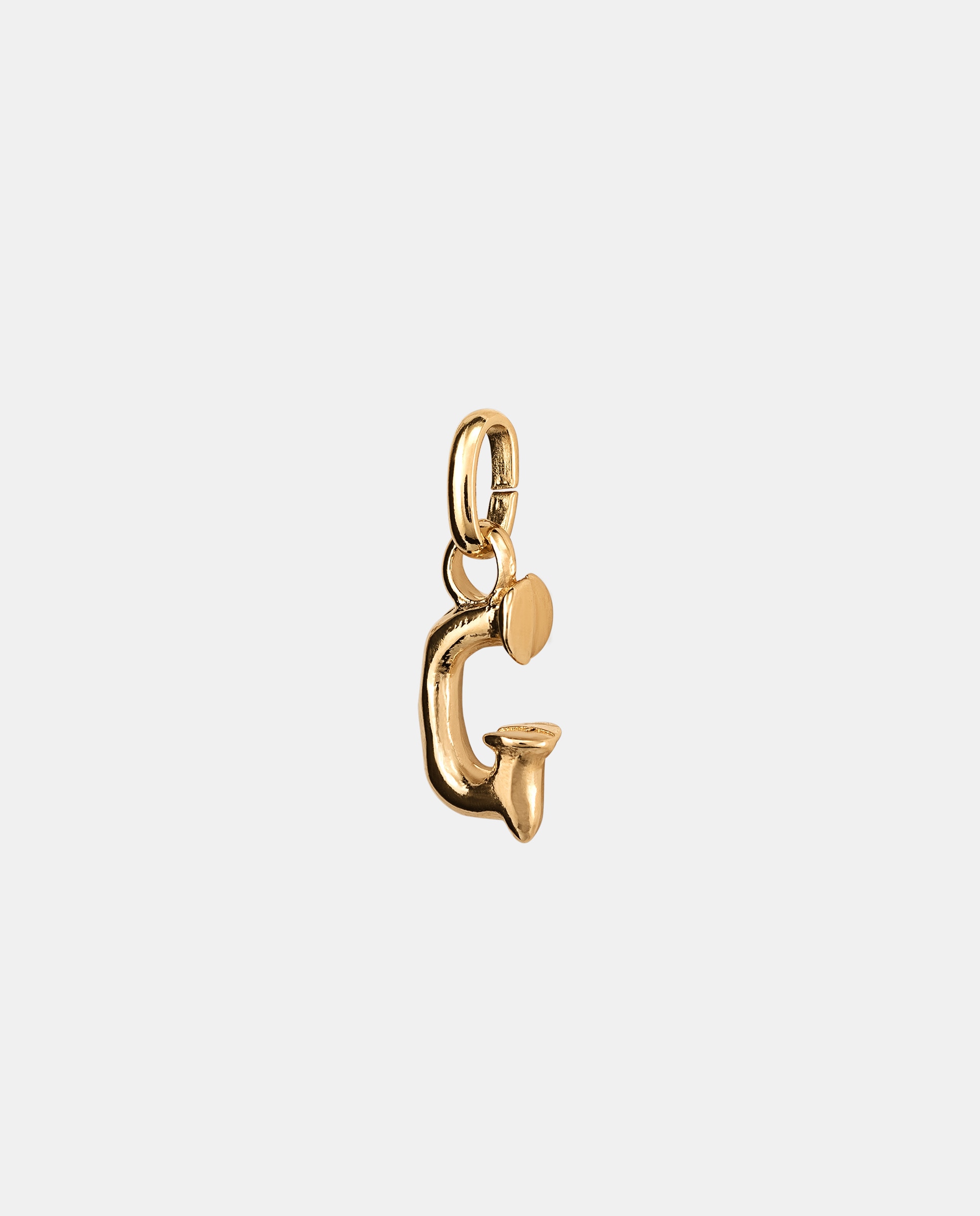 Charm Letra G Pequena Banhado em Ouro 18k Ouro-2