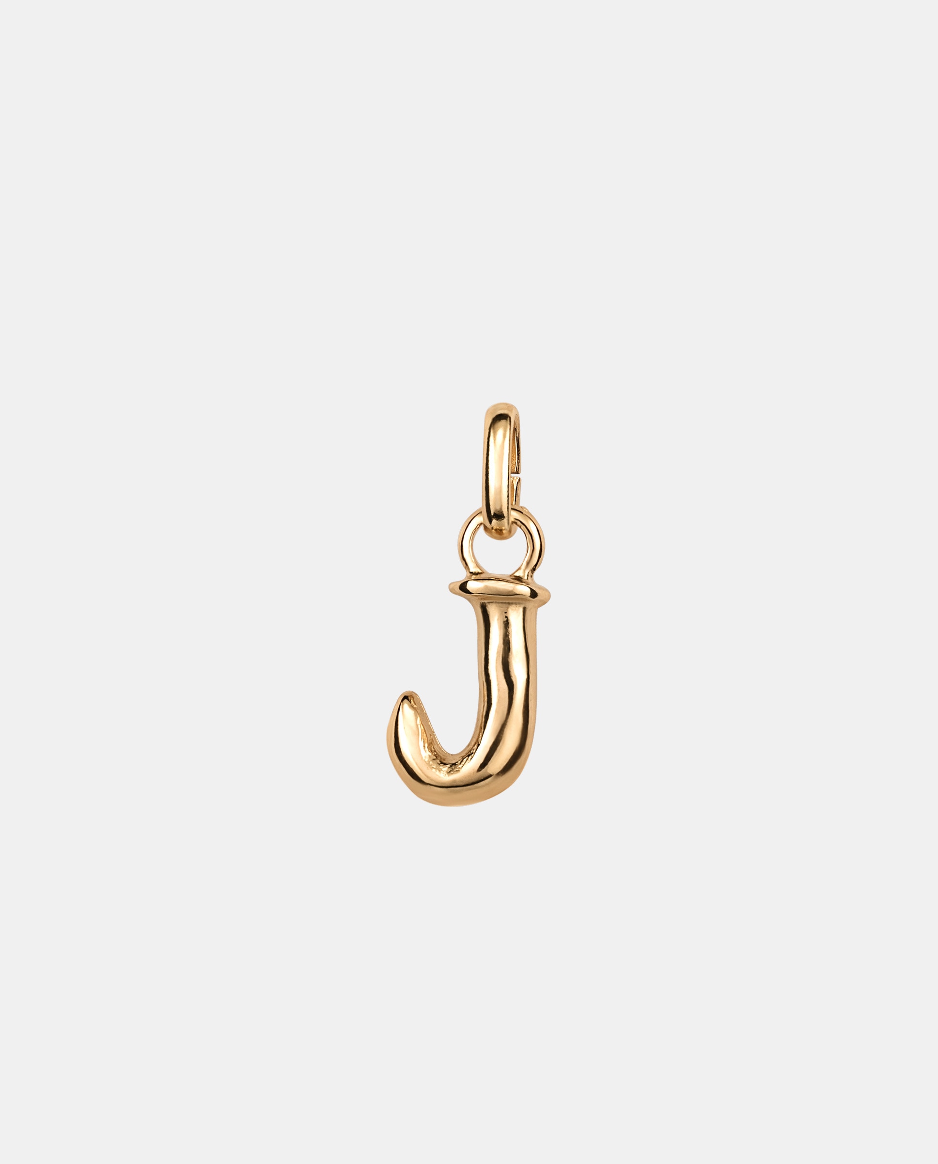 Charm Letra J Pequena Banhado a Ouro 18k Ouro-1