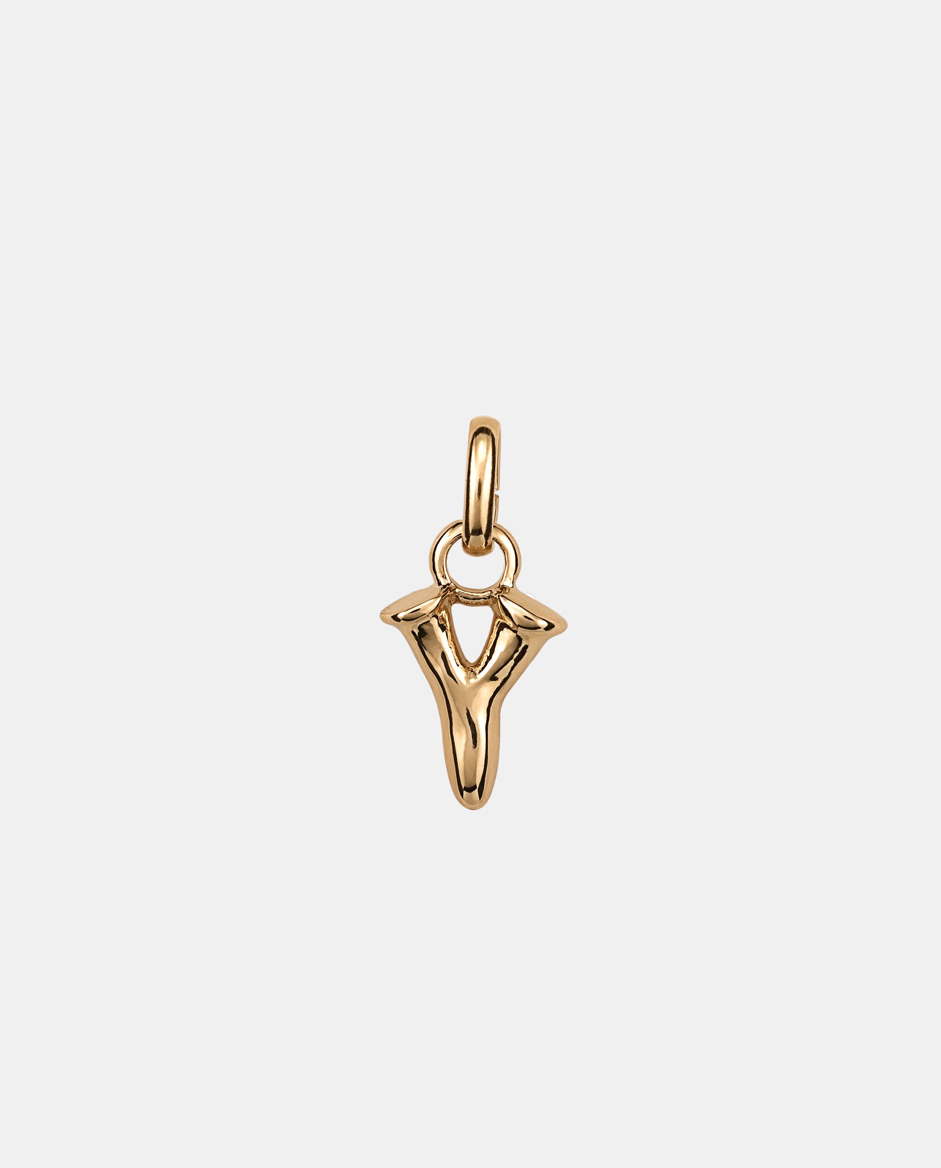 Charm Letra Y Pequena Banhado a Ouro 18k Ouro-2