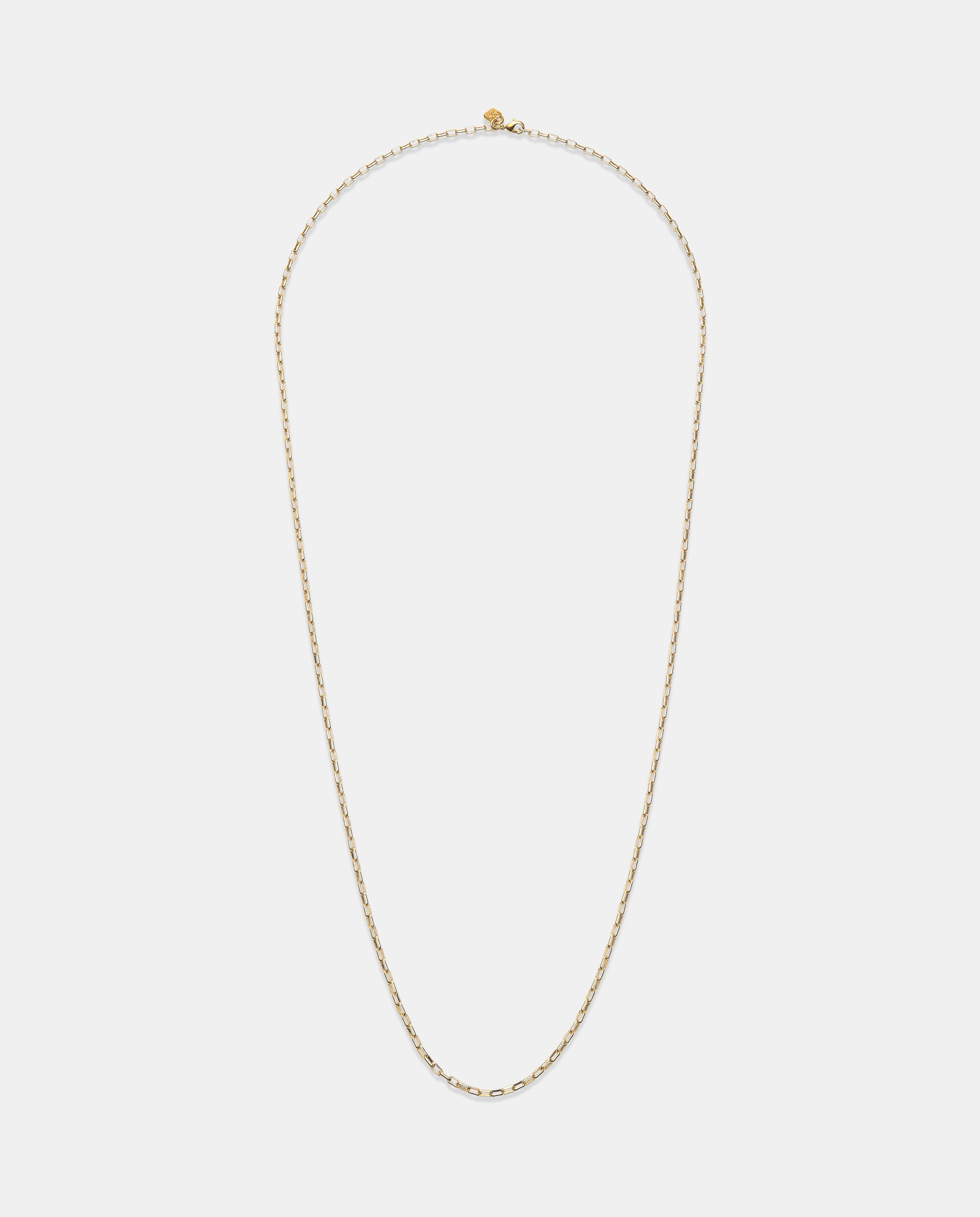 Corrente Comprida de Elos Banhada a Ouro 18k Ouro-1