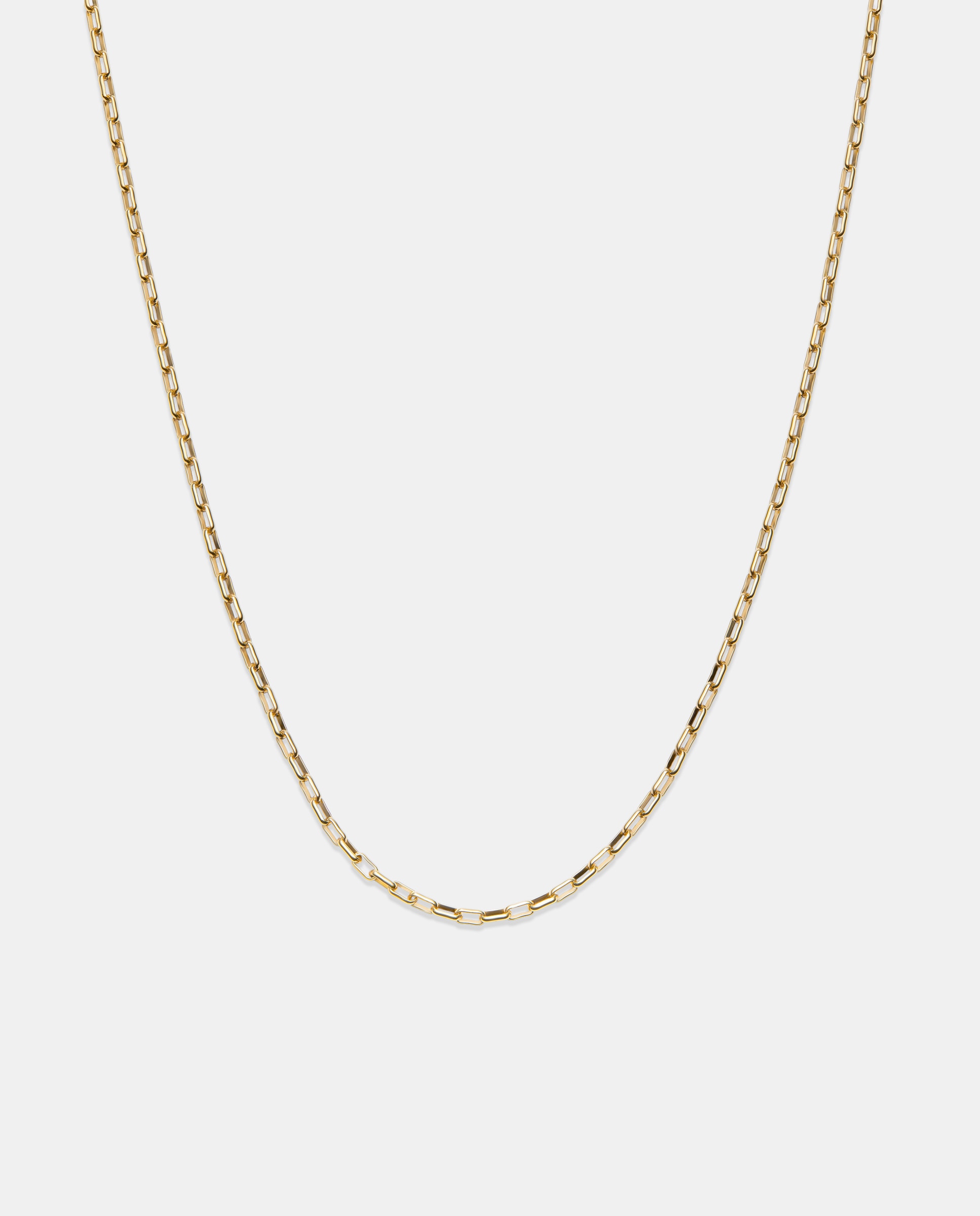Corrente Comprida de Elos Banhada a Ouro 18k Ouro-3