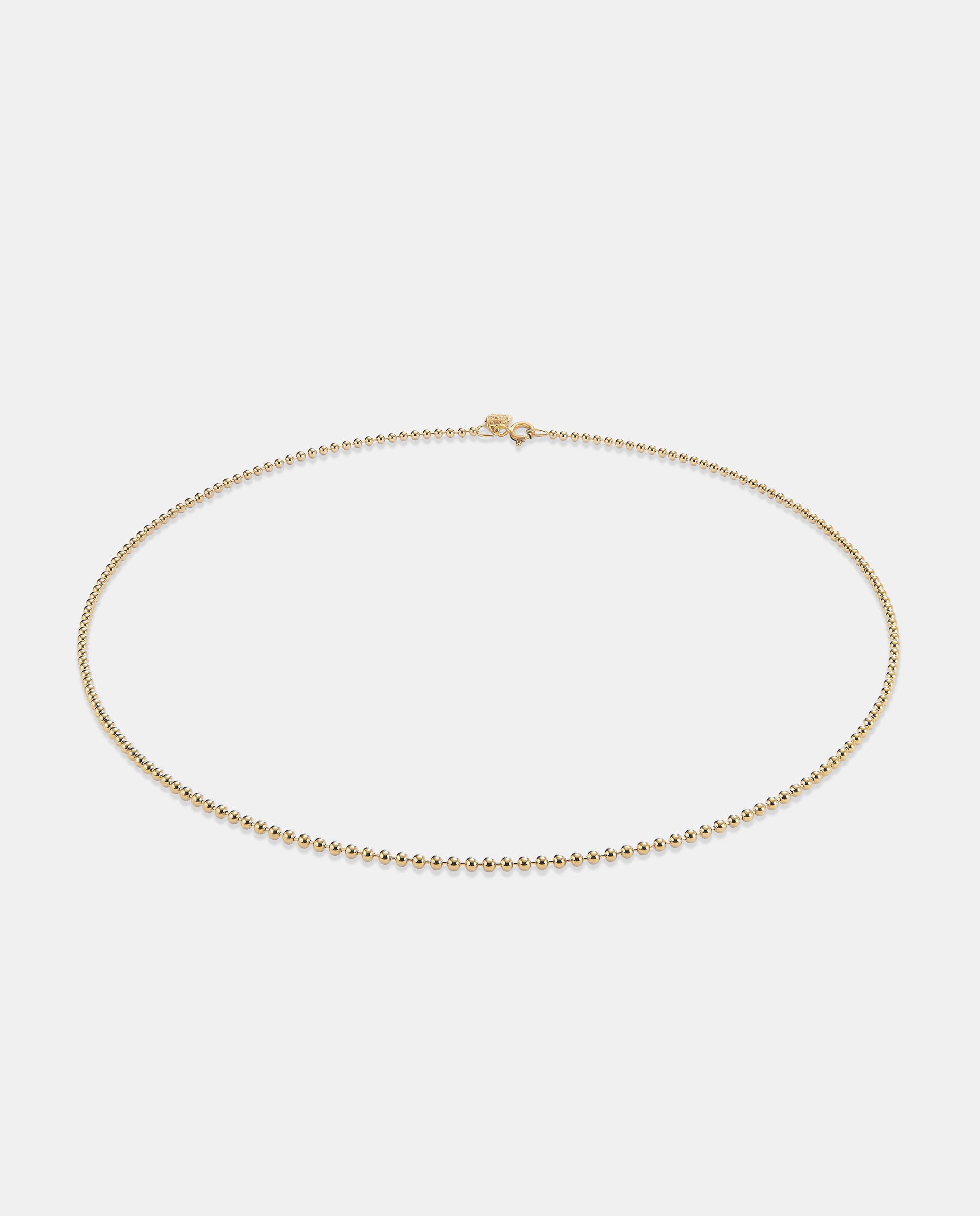 Corrente Curta com Bolas Banhada em Ouro 18k Ouro-3