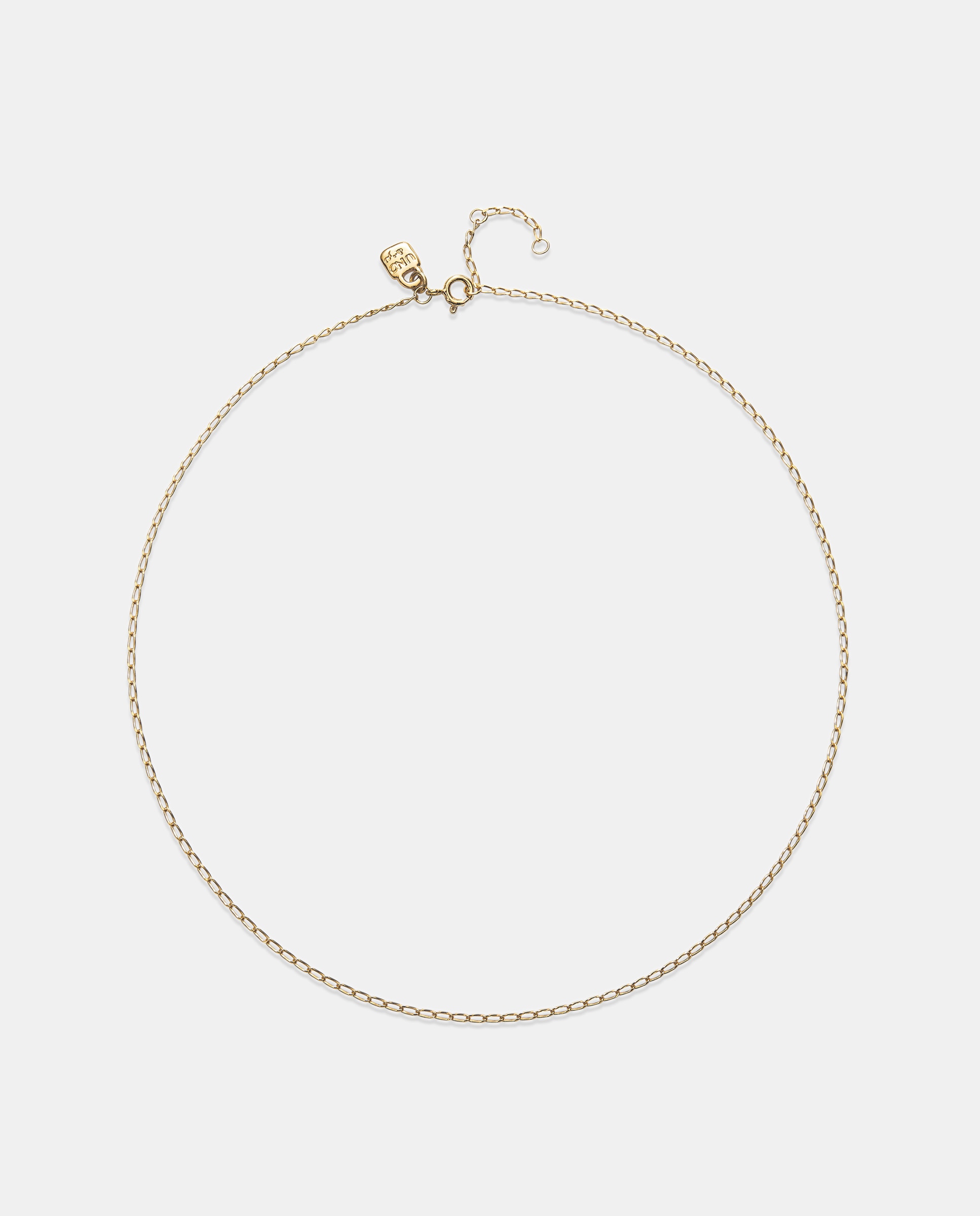 Corrente Comprida Elo Pequeno Banhada a Ouro 18k Ouro-1