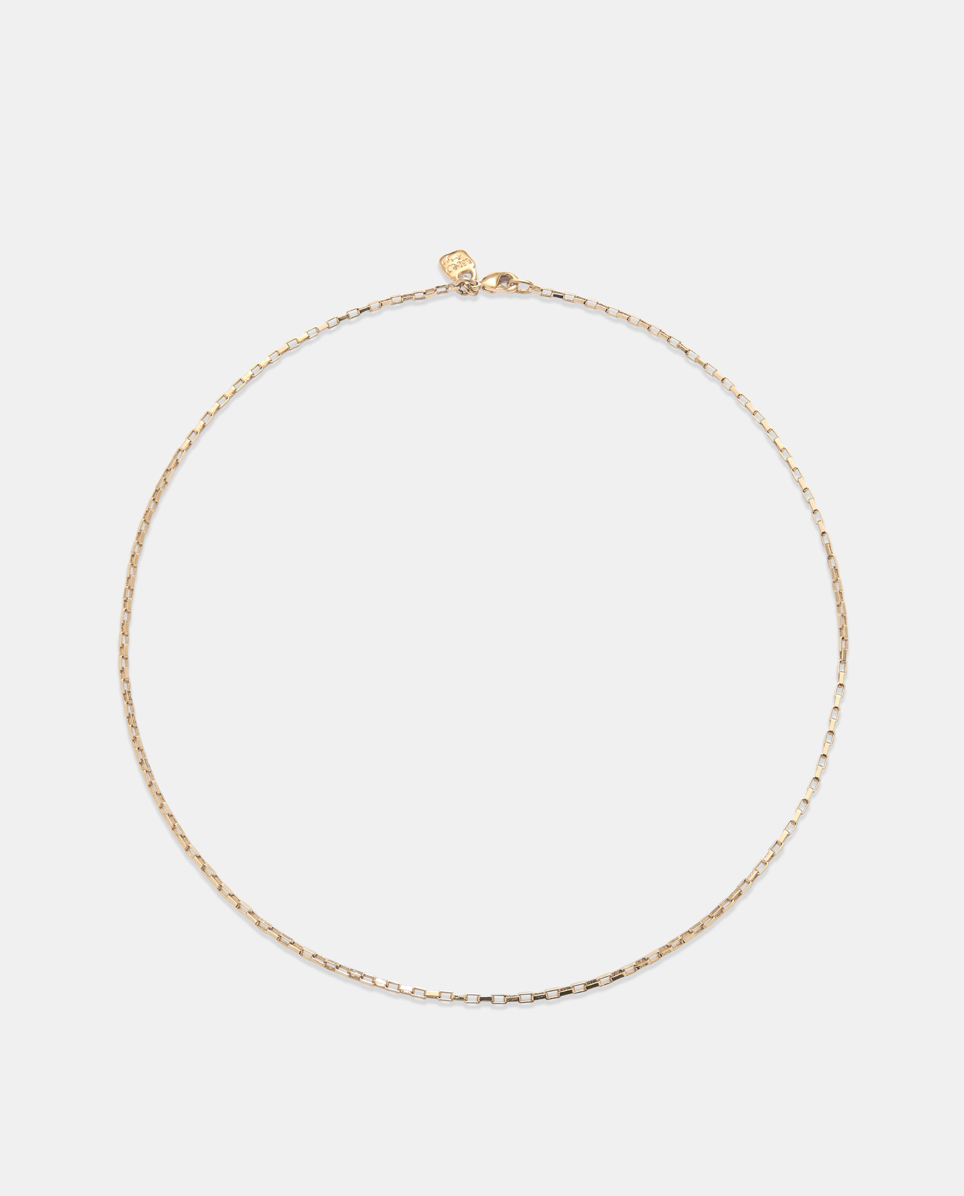 Corrente de Elos Curta Banhada a Ouro de 18k Ouro-1
