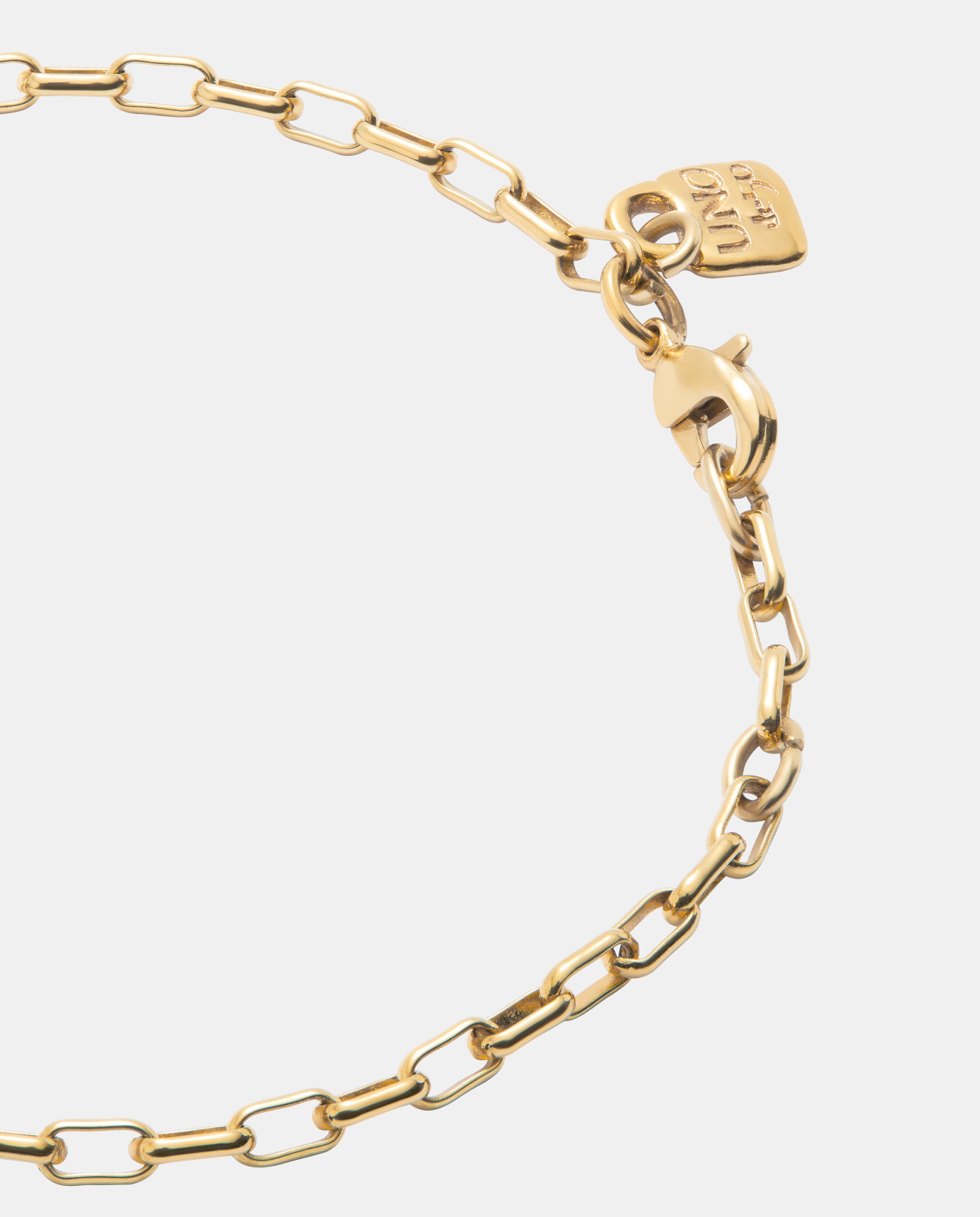 Pulseira com Elos Banhada a Ouro 18k Ouro-4