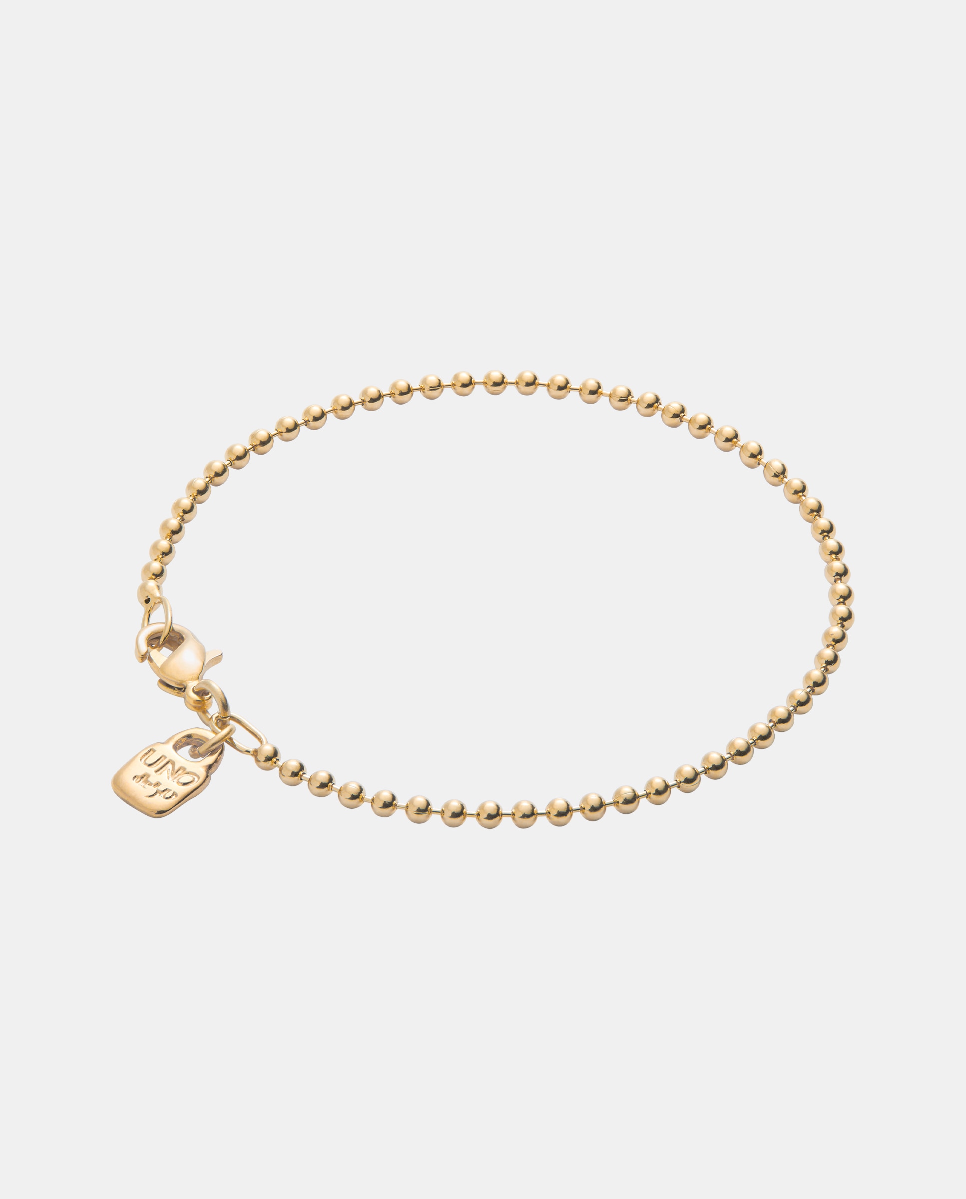 Pulseira de Corrente com Bolas Banhada a Ouro 18k Ouro-3