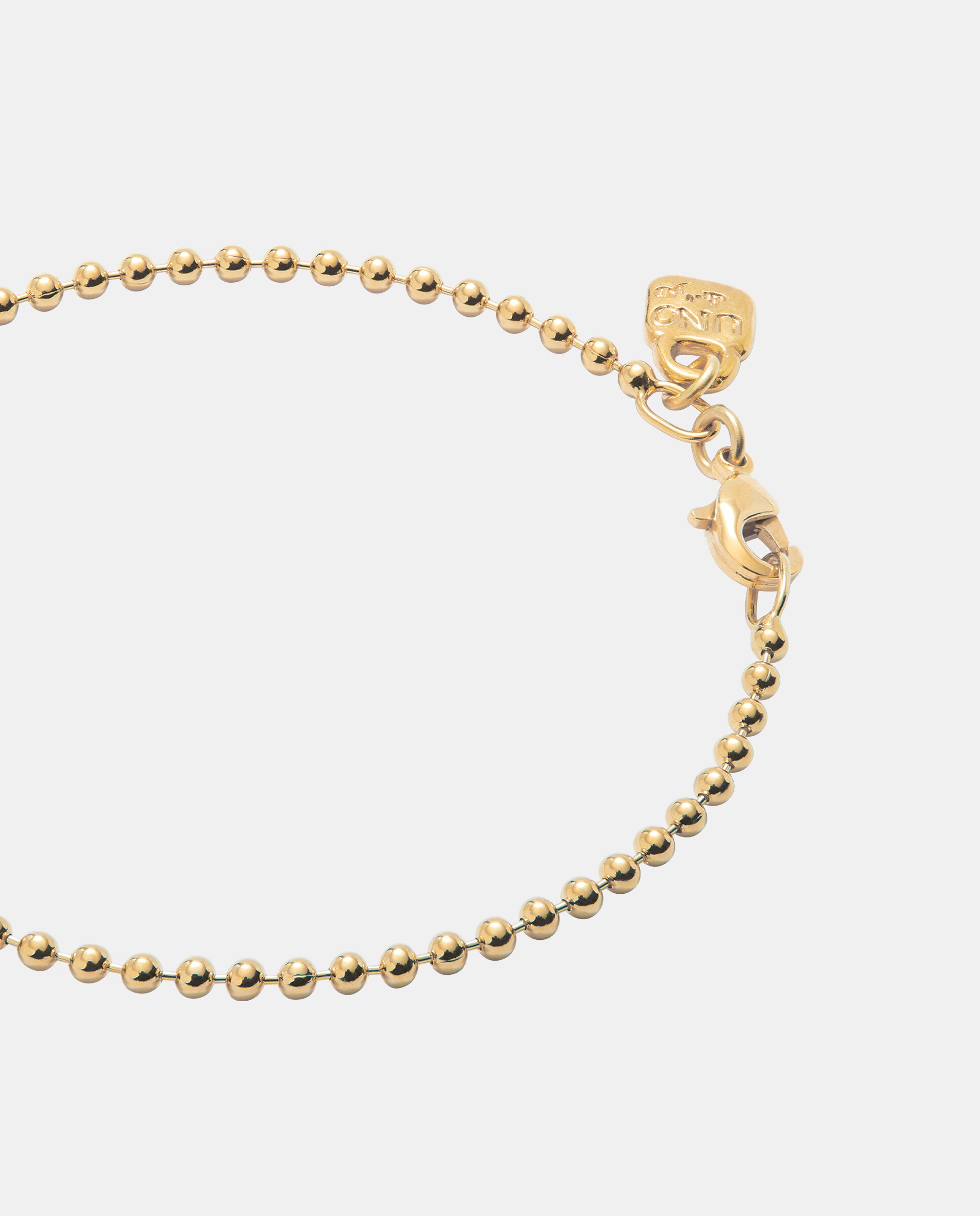 Pulseira de Corrente com Bolas Banhada a Ouro 18k Ouro-4