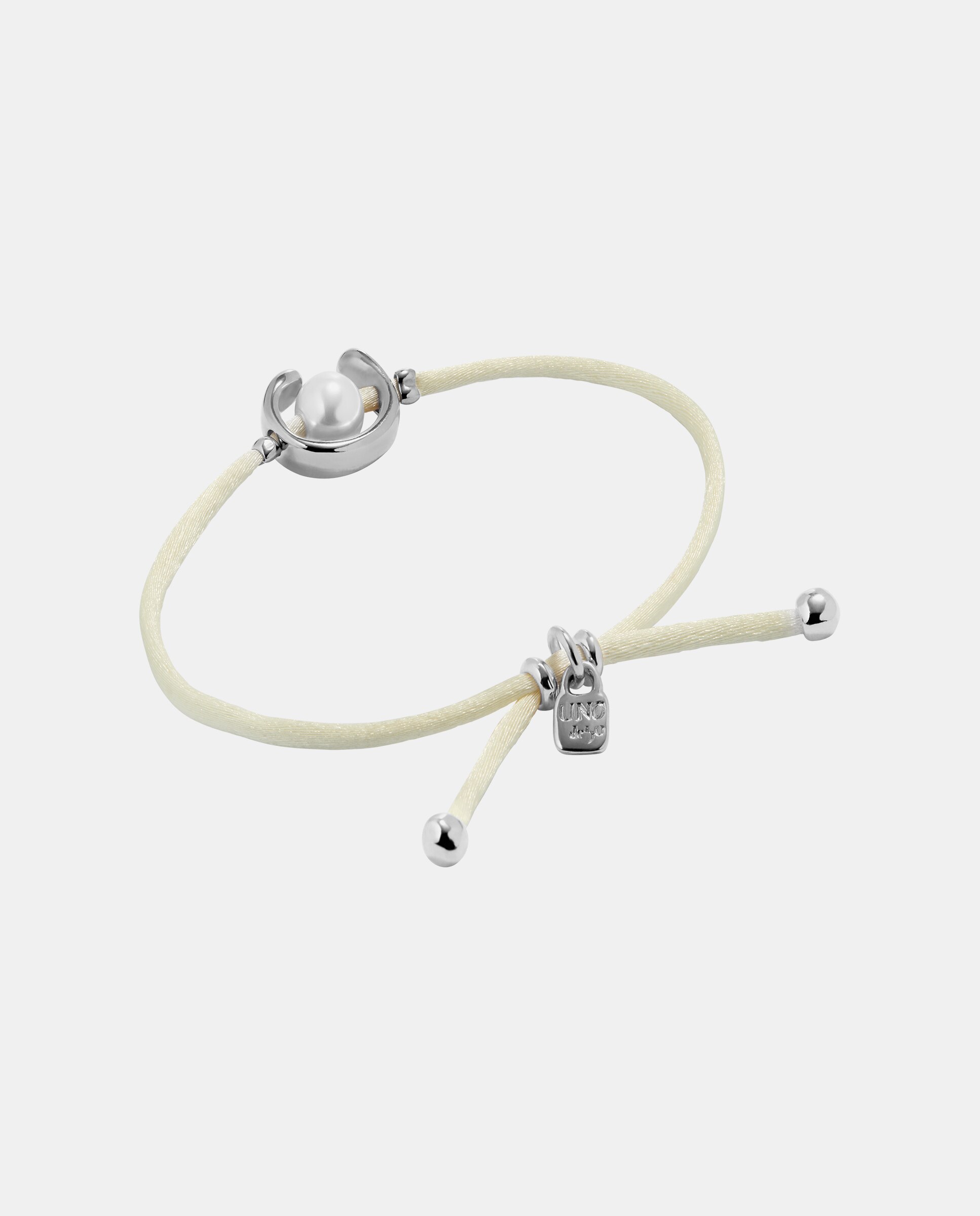 Pulseira de Fio com Pérola Shell e Fornitura Banhada em Prata de Lei Prata-2
