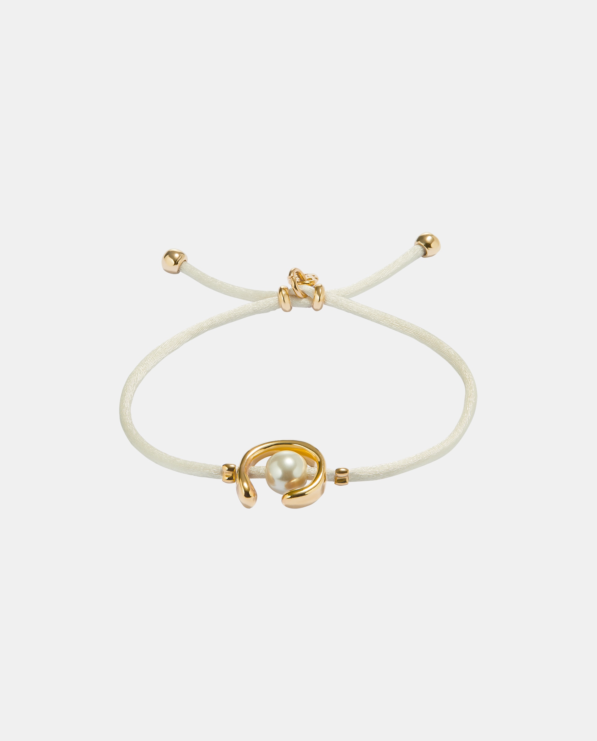 Pulseira de Fio com Pérola Shell e Fornitura Banhada em Ouro 18k Ouro-1