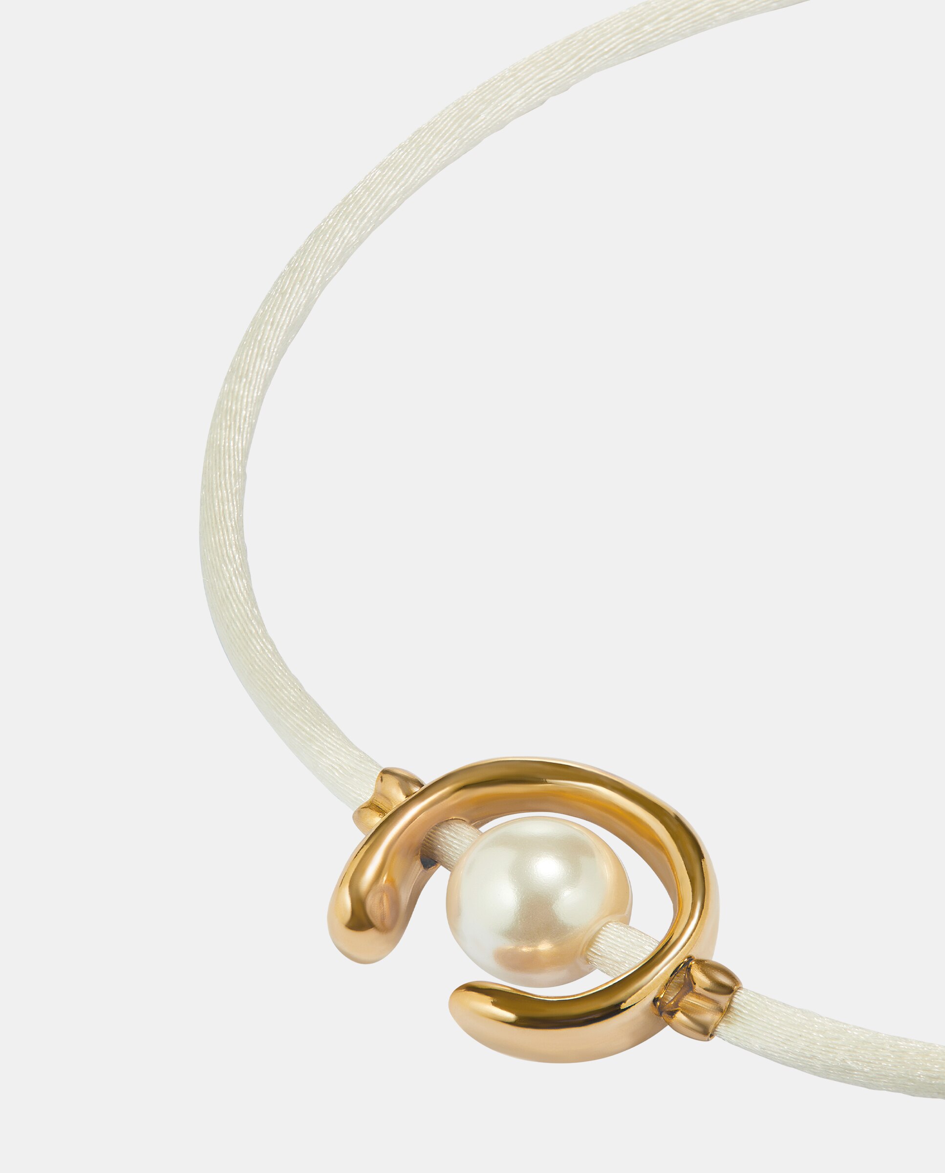 Pulseira de Fio com Pérola Shell e Fornitura Banhada em Ouro 18k Ouro-3