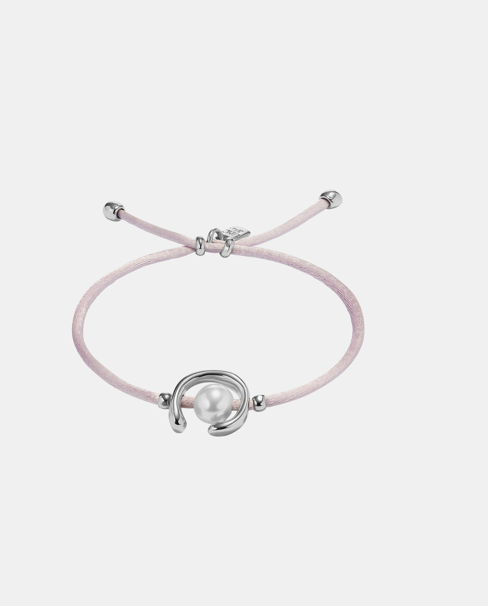 Imagem 0 de Pulseira de Fio Lilás com Pérola Shell Fornitura Banhada em Prata de Lei