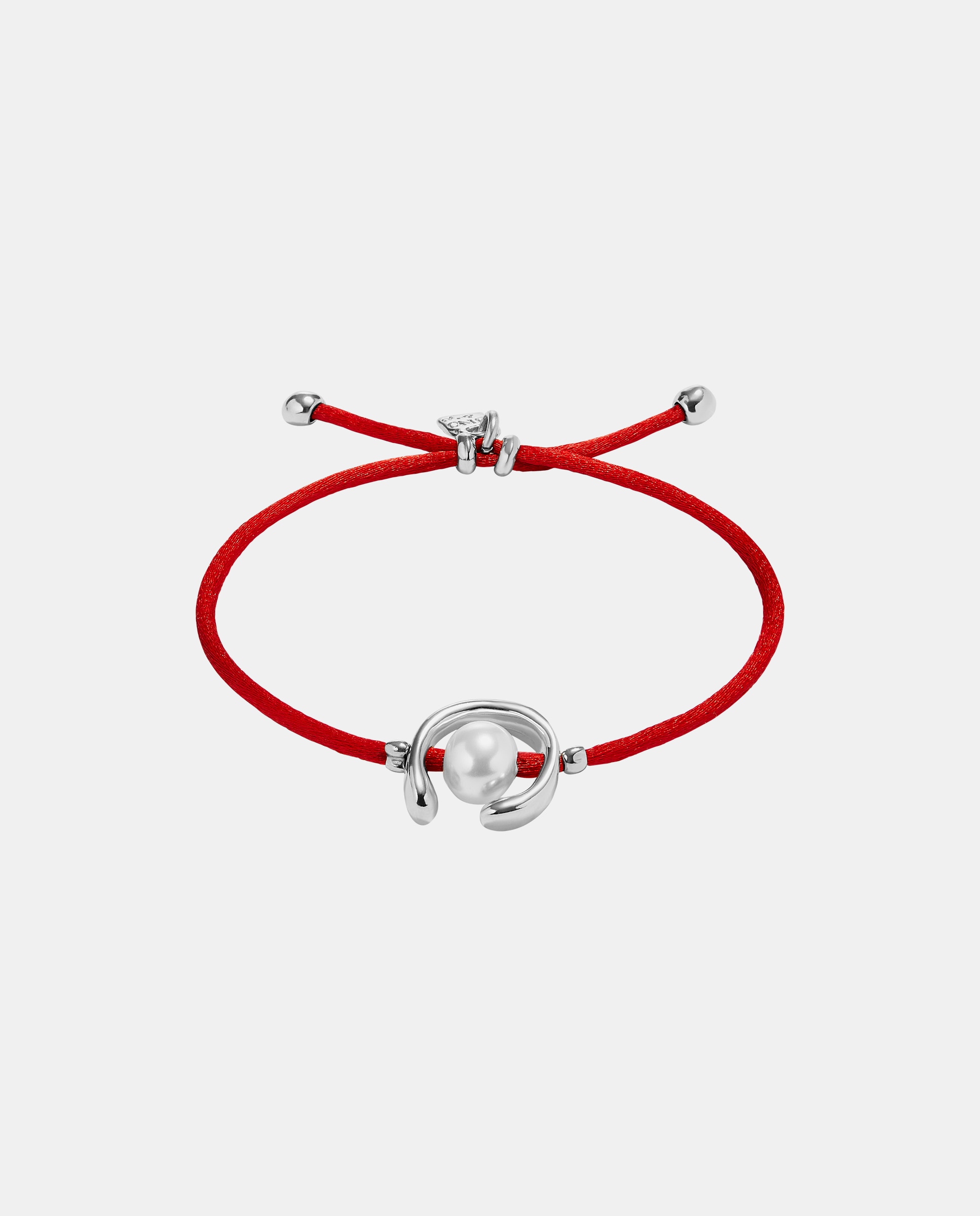 Pulseira de Fio com Pérola Shell e Fornitura Banhada em Prata de Lei Prata-1