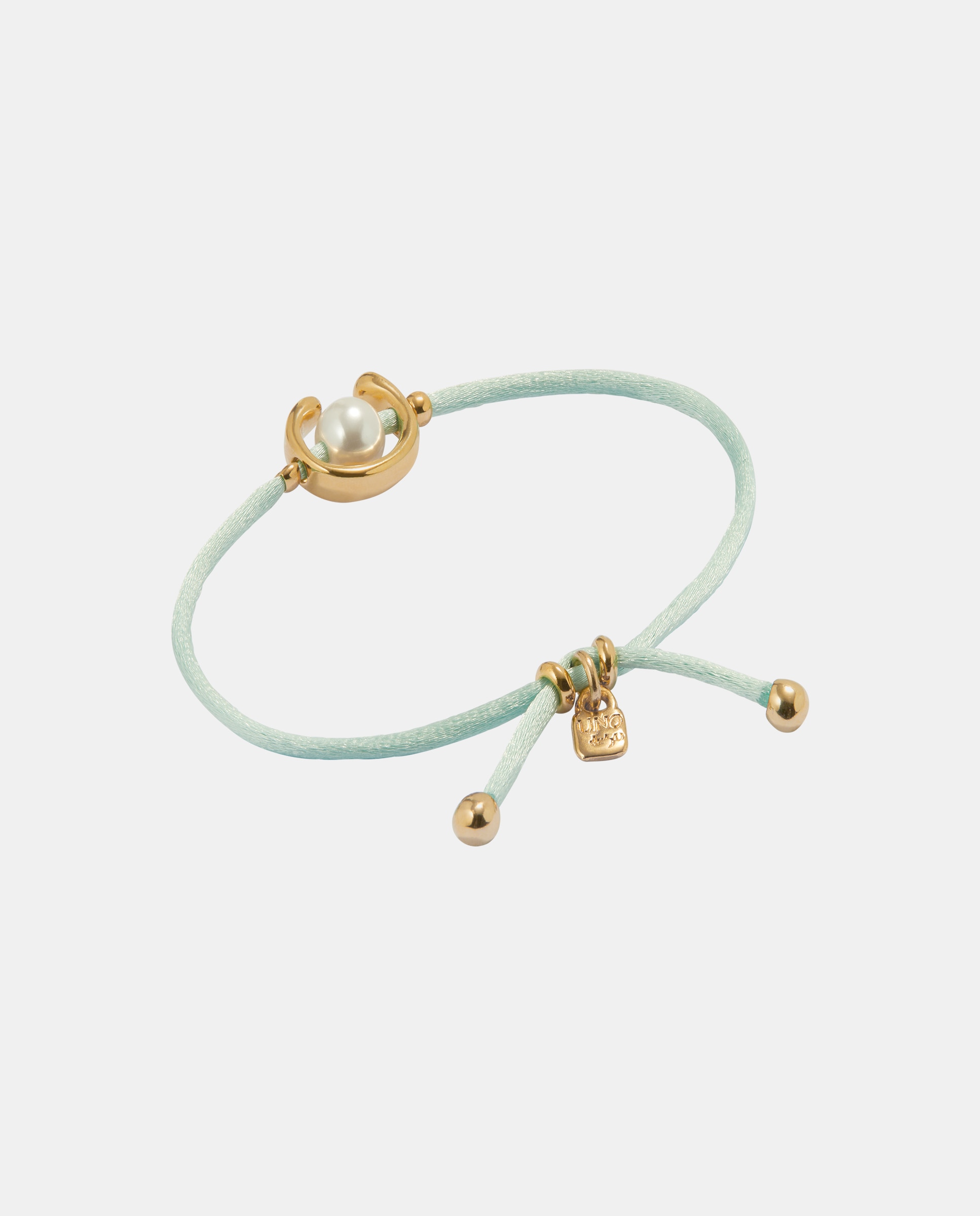Pulseira de Fio Verde Azulado com Pérola Shell e Fornitura Banhada em Ouro 18k Ouro-2