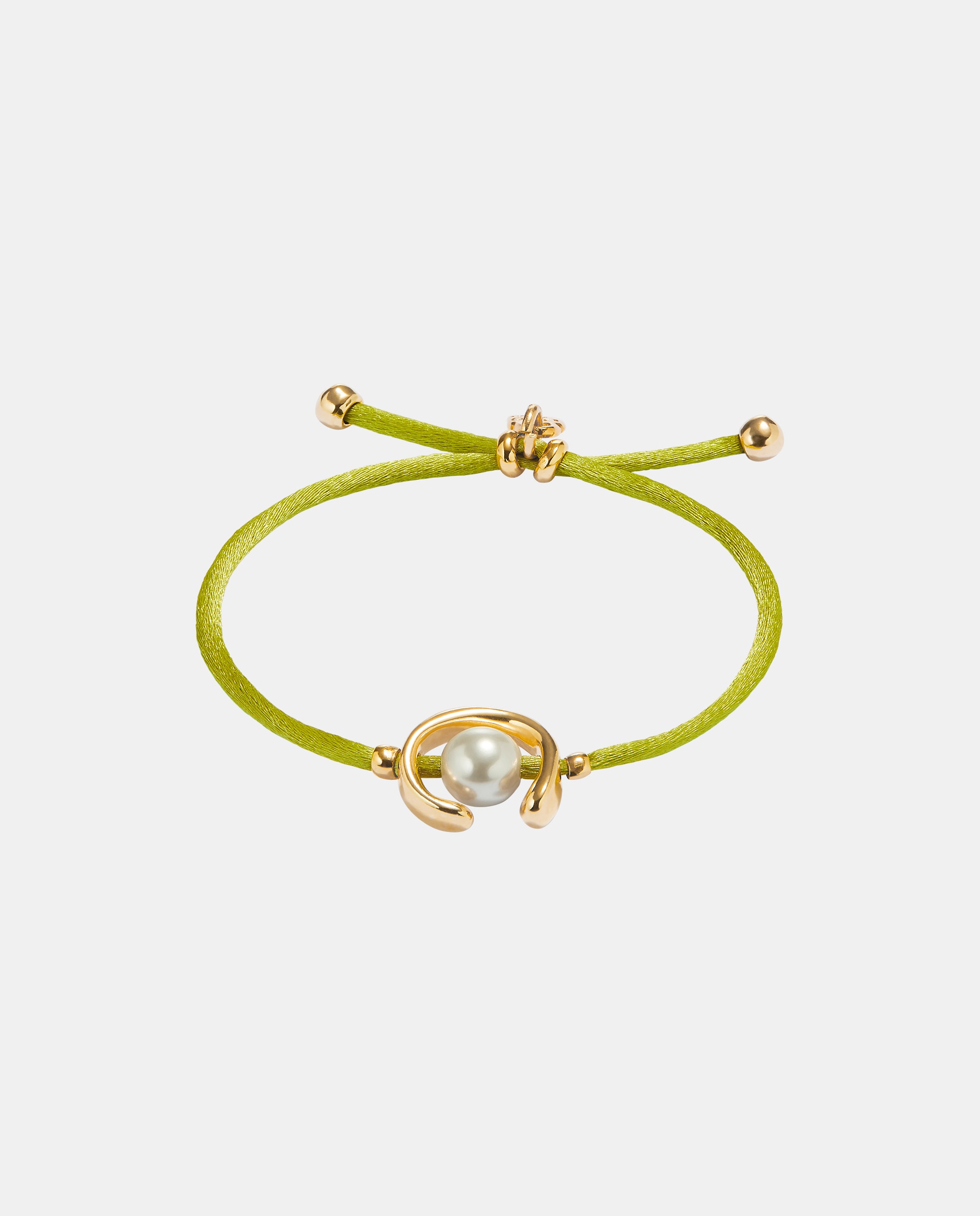 Pulseira de Fio Lima com Pérola Shell e Fornitura Banhada a Ouro 18k Ouro-1
