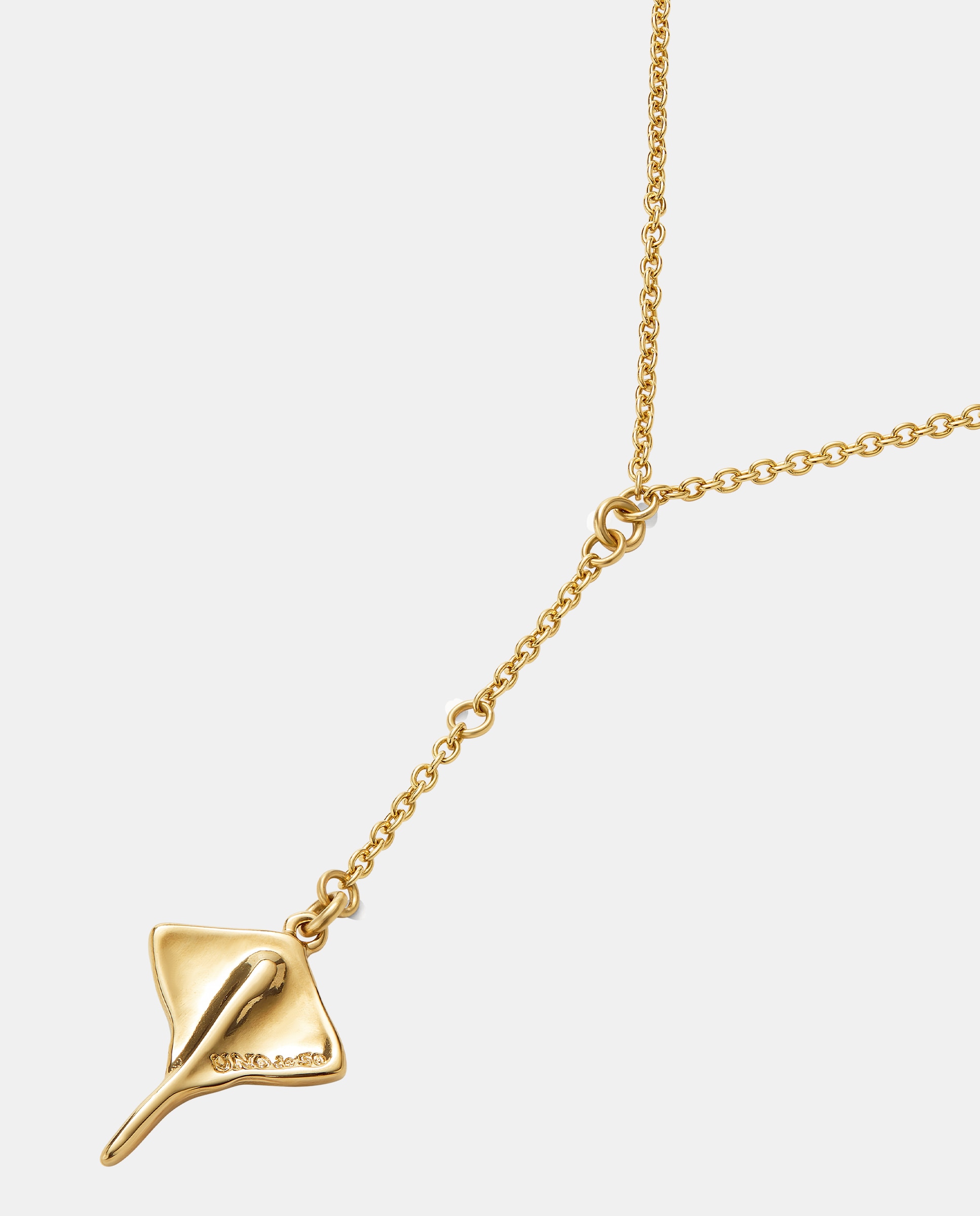 Pendente de Cadena para Cuerpo Banhado em Ouro de 18k com Mantarraya Ouro-4