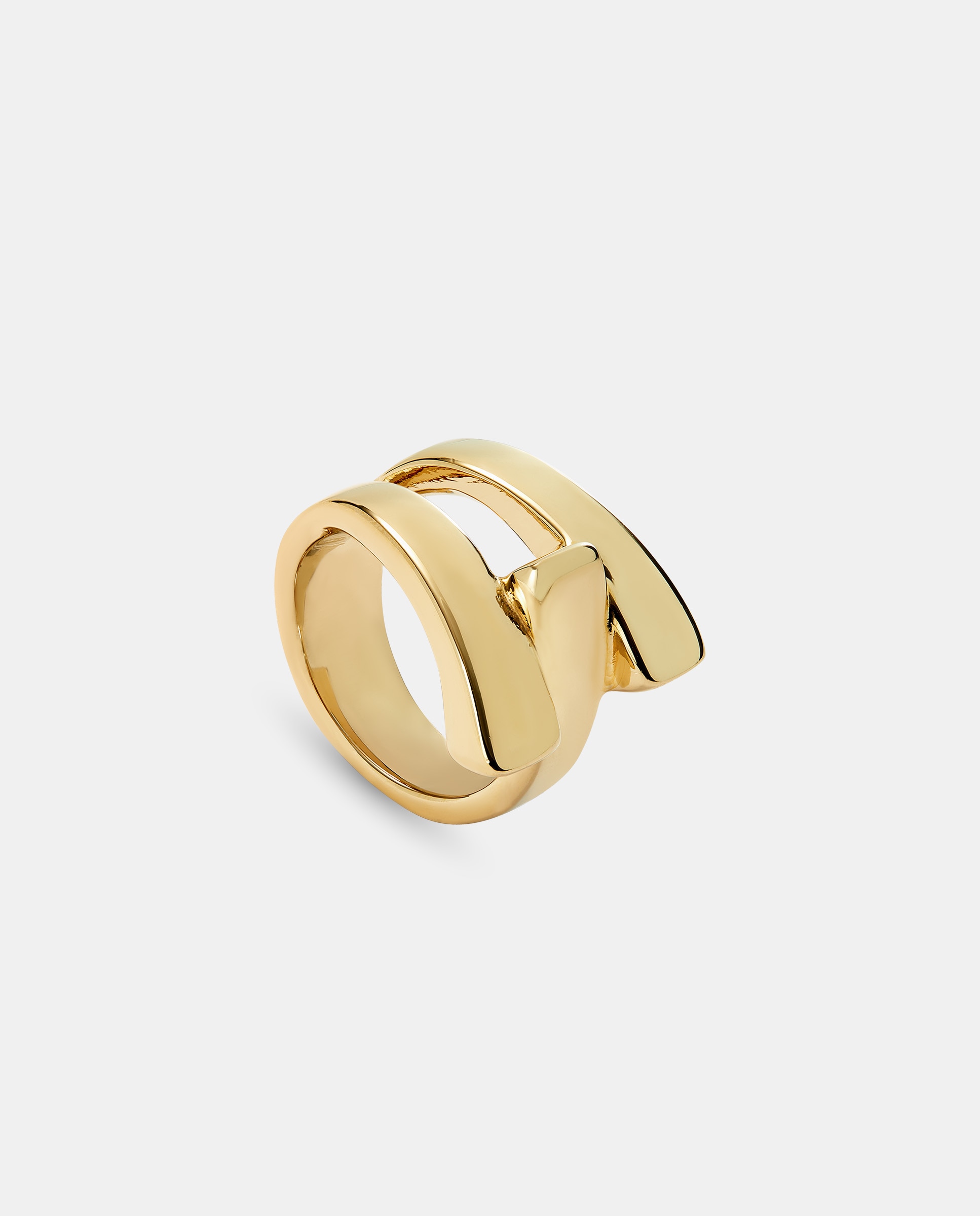 Anel Banhado a Ouro de 18k Ouro-3