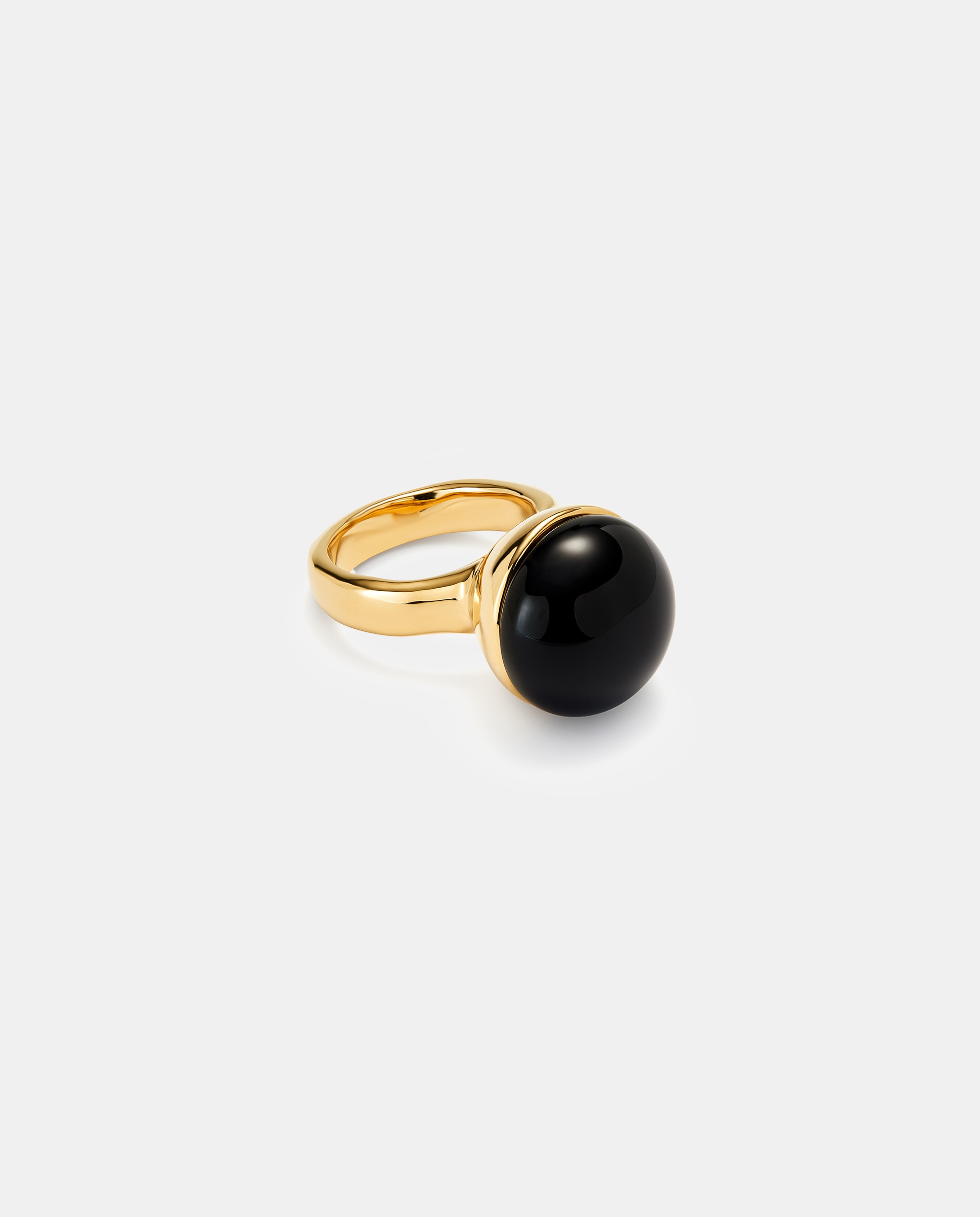 Anel Banhado a Ouro 18k com Cristal de Murano Ouro-1