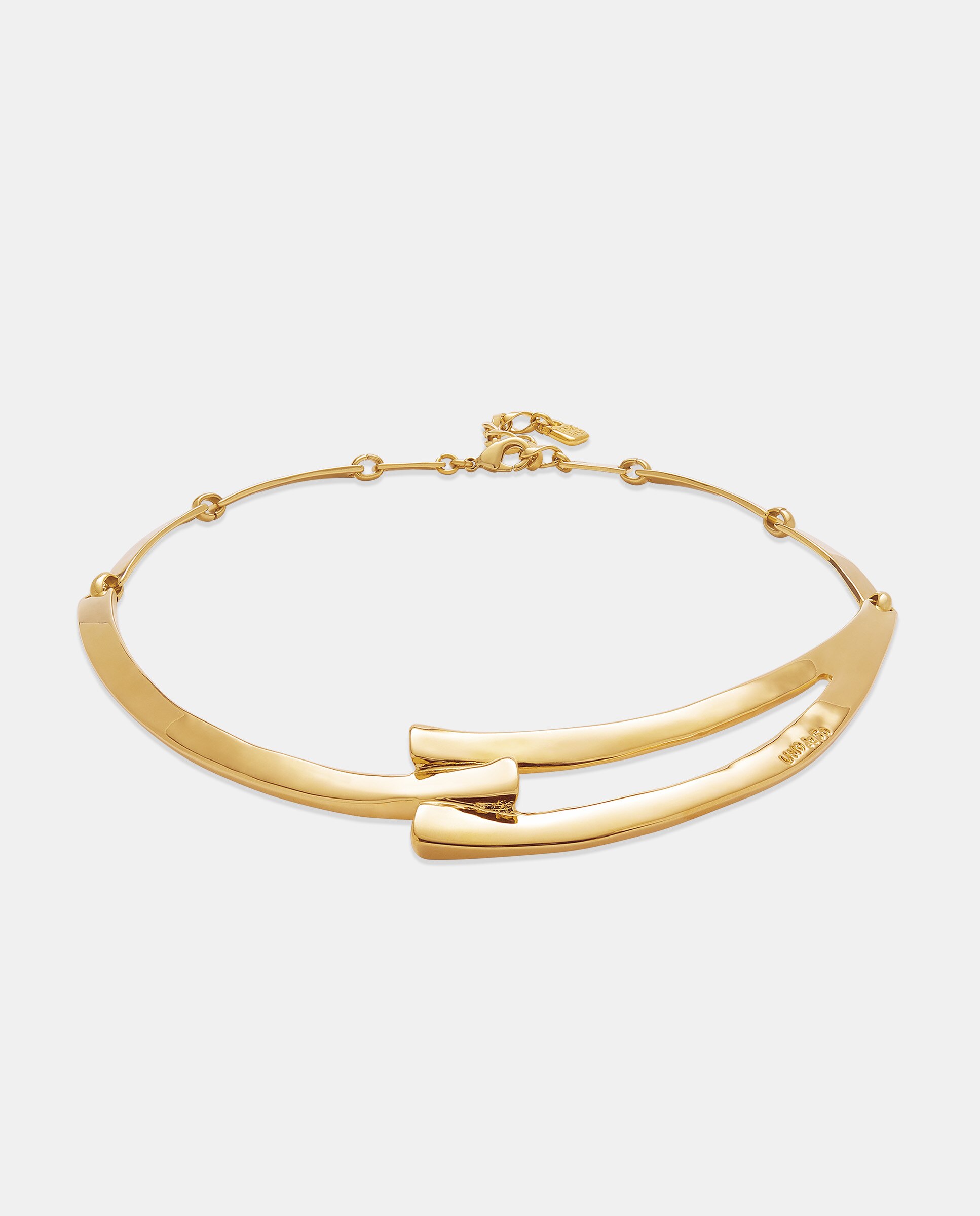 Colar Rígido Banhado a Ouro de 18k Ouro-3
