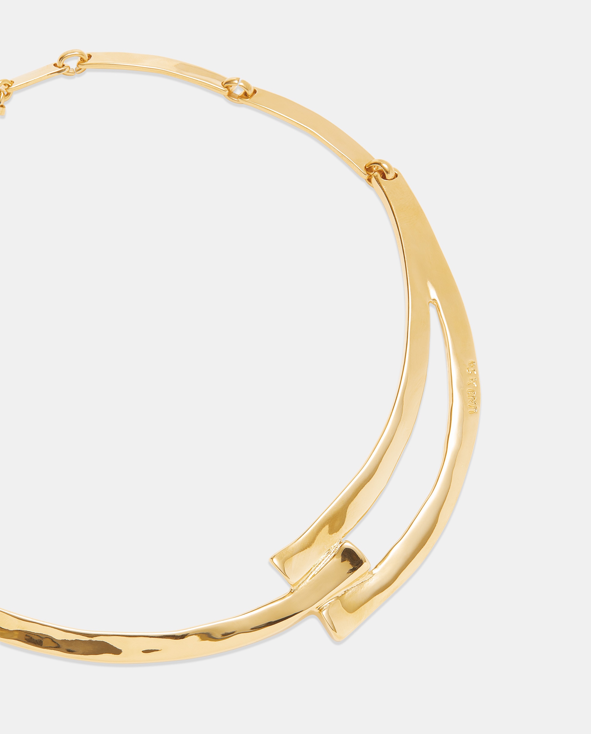 Colar Rígido Banhado a Ouro de 18k Ouro-4