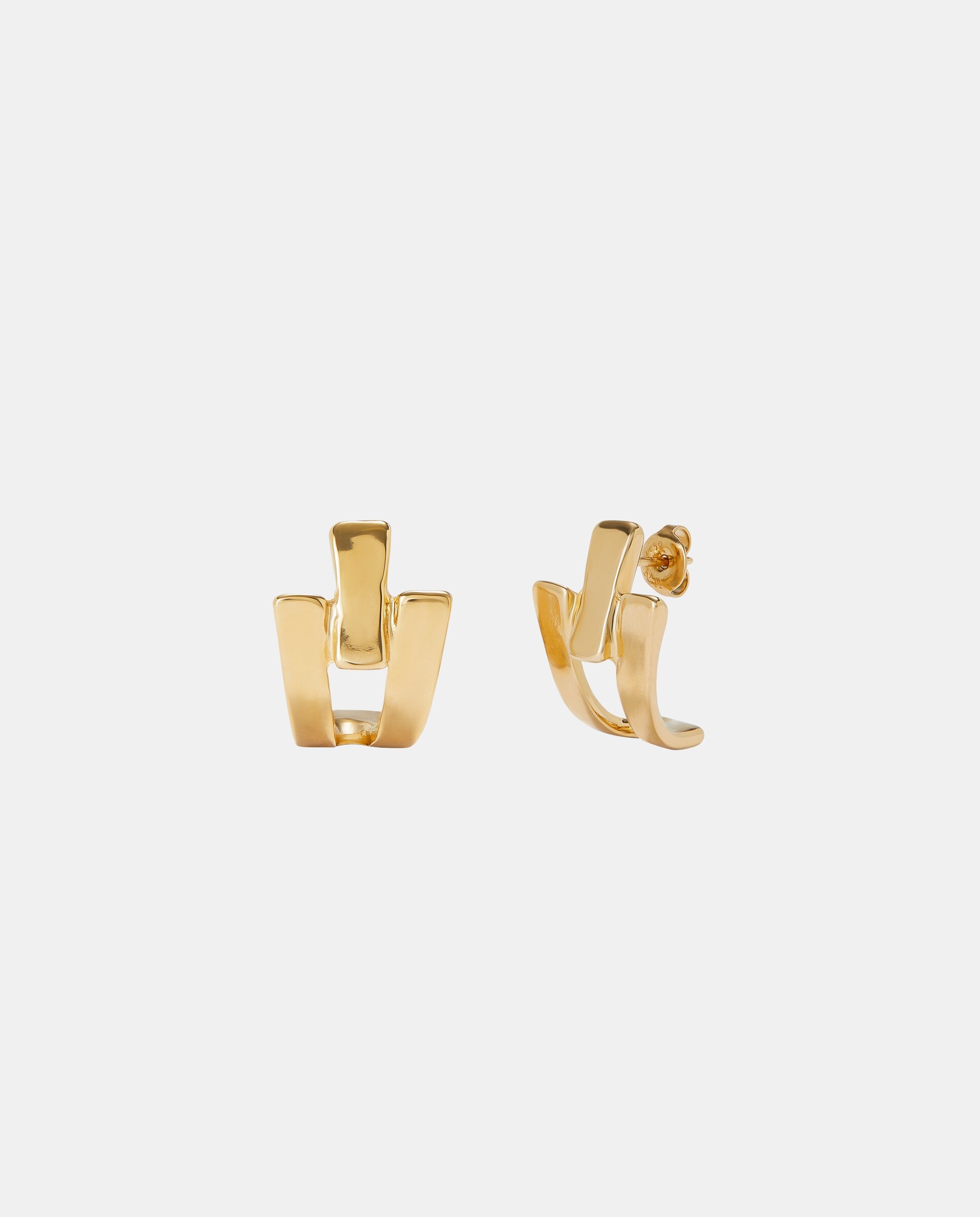 Brincos Banhados a Ouro de 18k Ouro-1