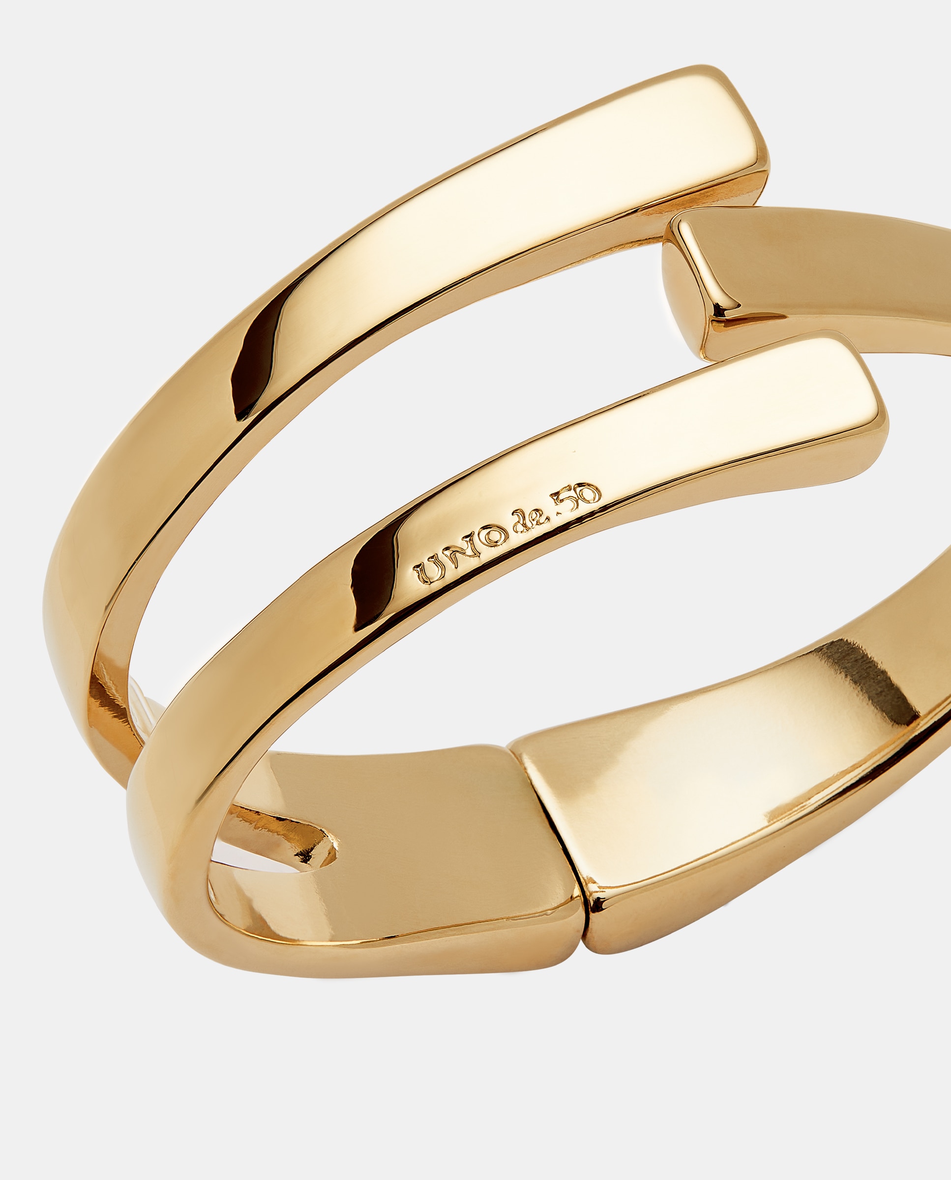 Pulseira Rígida Banhada a Ouro 18k Ouro-4