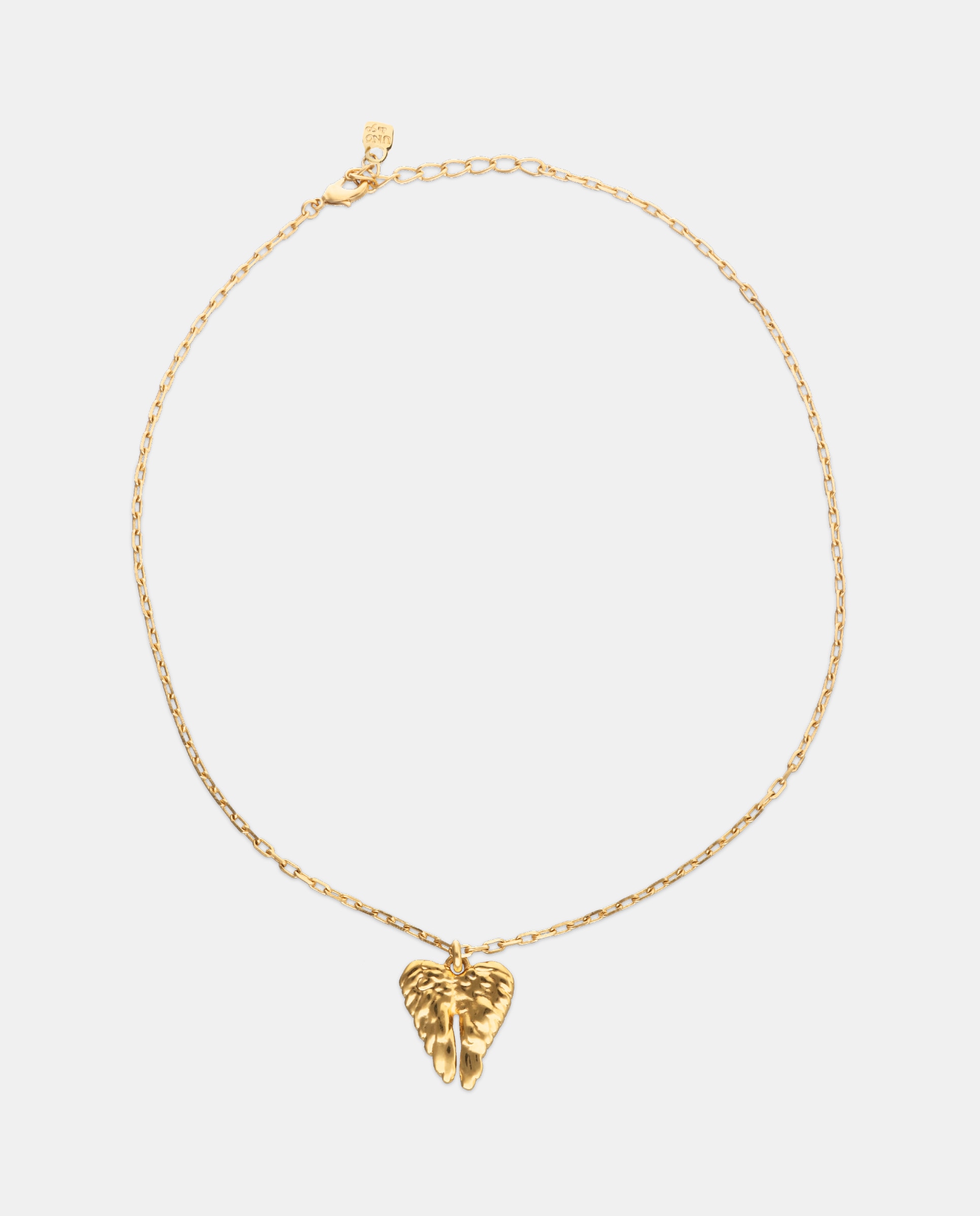 Imagem 0 de Colar Curto Banhado a Ouro 18k com Detalhe de Asas