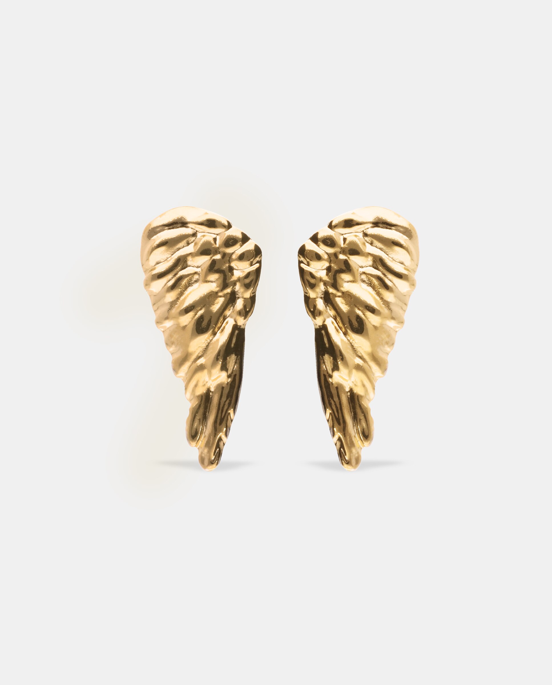 Brincos Banhados a Ouro 18k em Forma de Asas Ouro-3