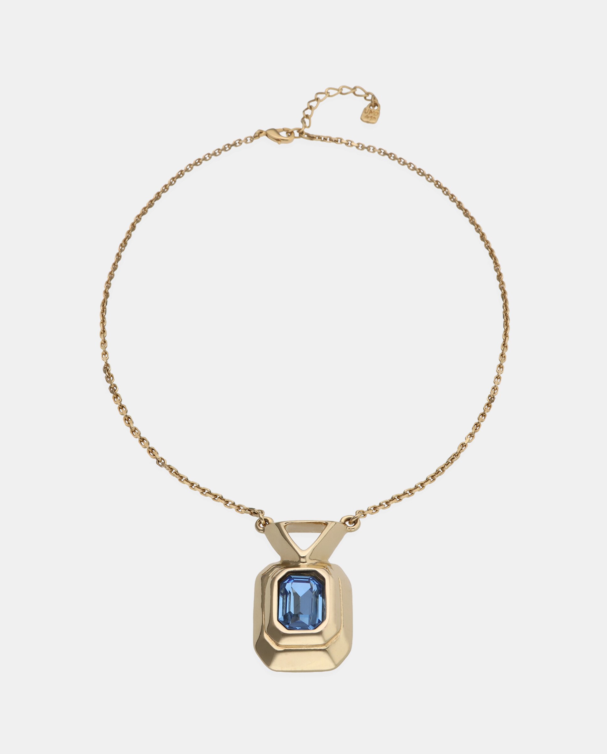 Colar Banhado a Ouro 18k com Cristal Facetado Ouro-3