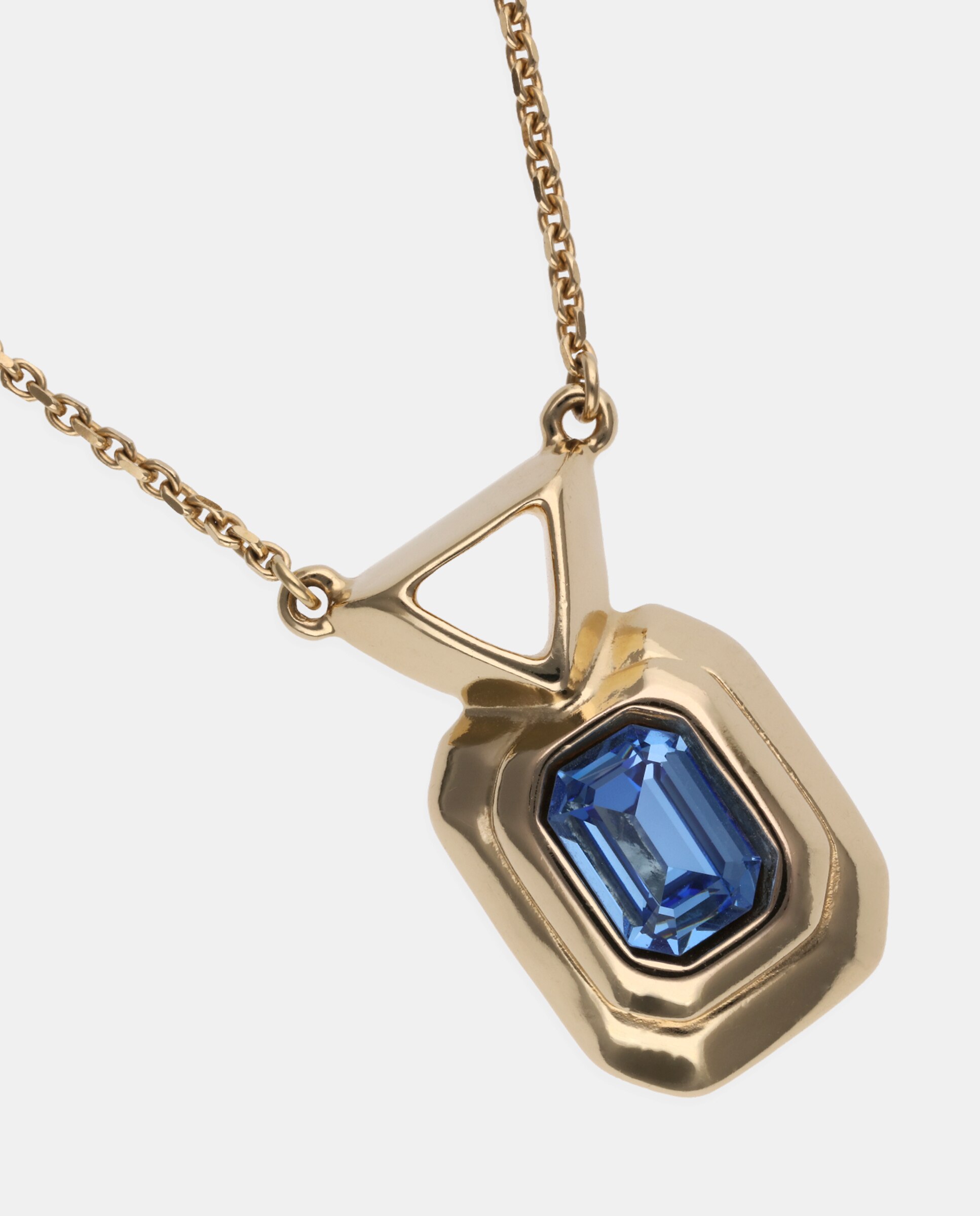 Colar Banhado a Ouro 18k com Cristal Facetado Ouro-4