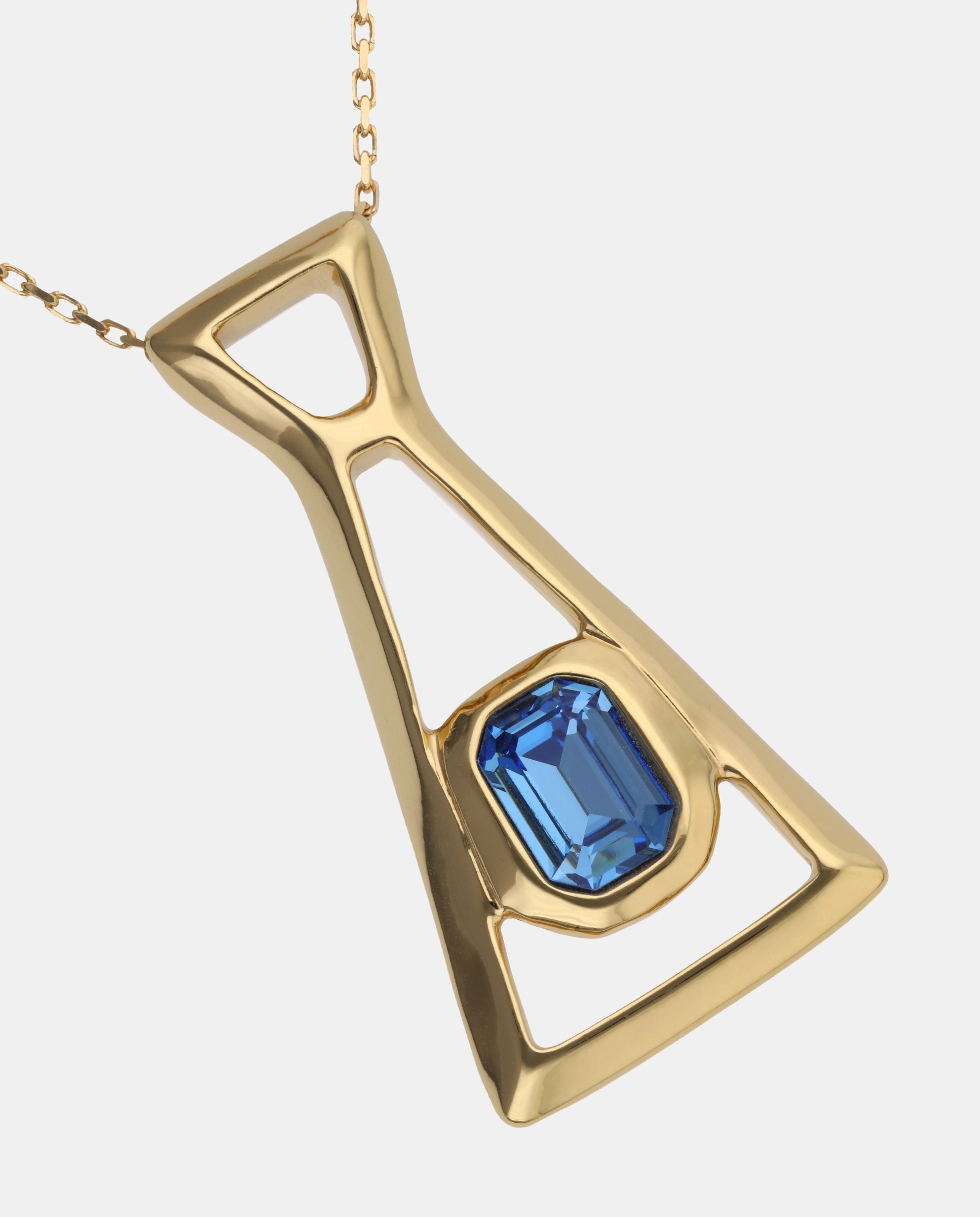 Colar Banhado a Ouro 18k com Cristal Facetado Ouro-3