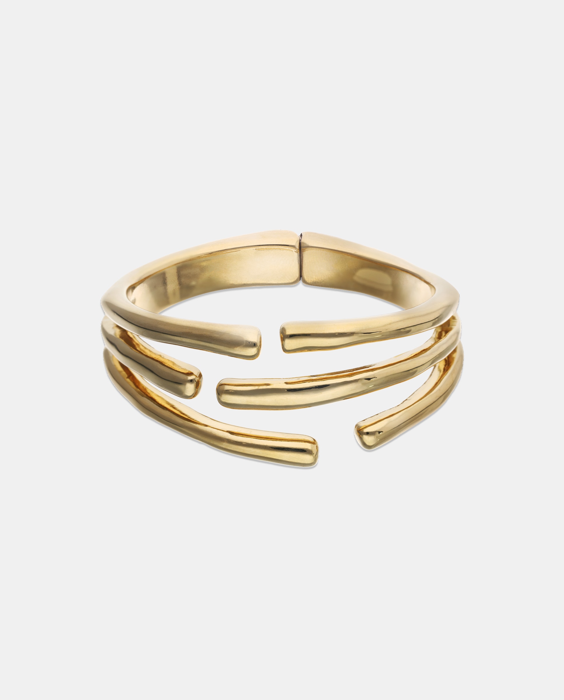 Pulseira Banhada a Ouro 18k com Forma de Vários Tubos Ouro-1