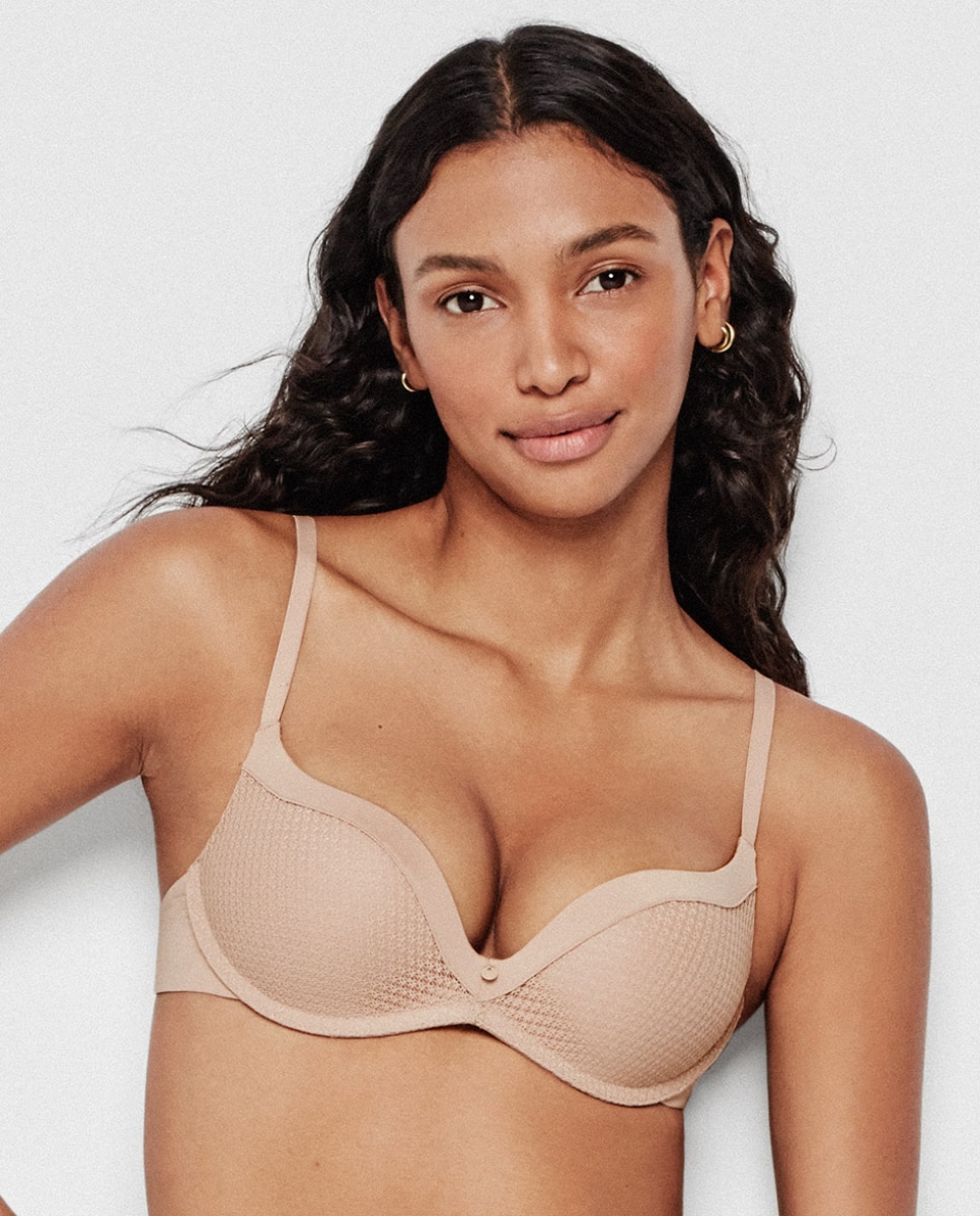 Soutien Push Up +1 sem Aro Nude-1