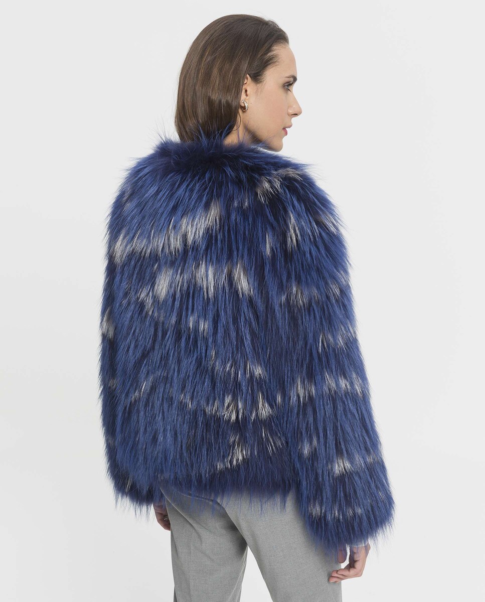 Casaco de Pelo Curto de Finn Racoon Azul-2