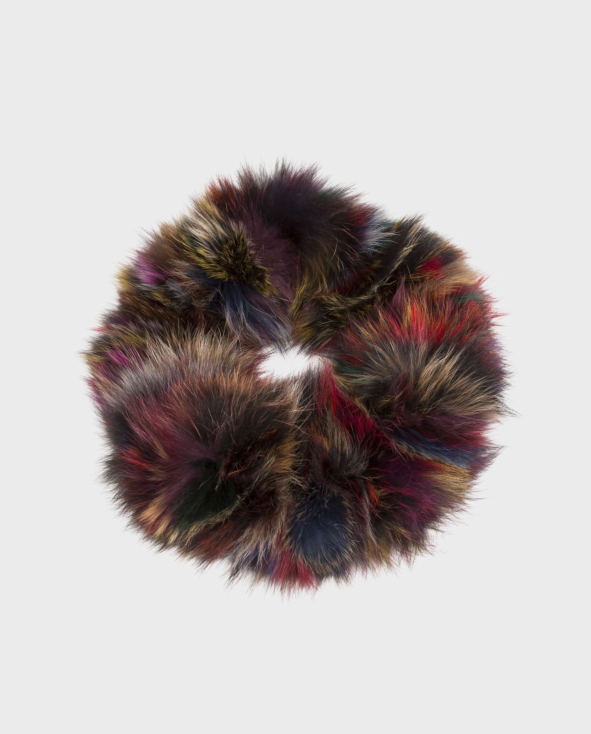 Imagem 0 de Gola em Pelo Raso de Raposa Multicolor