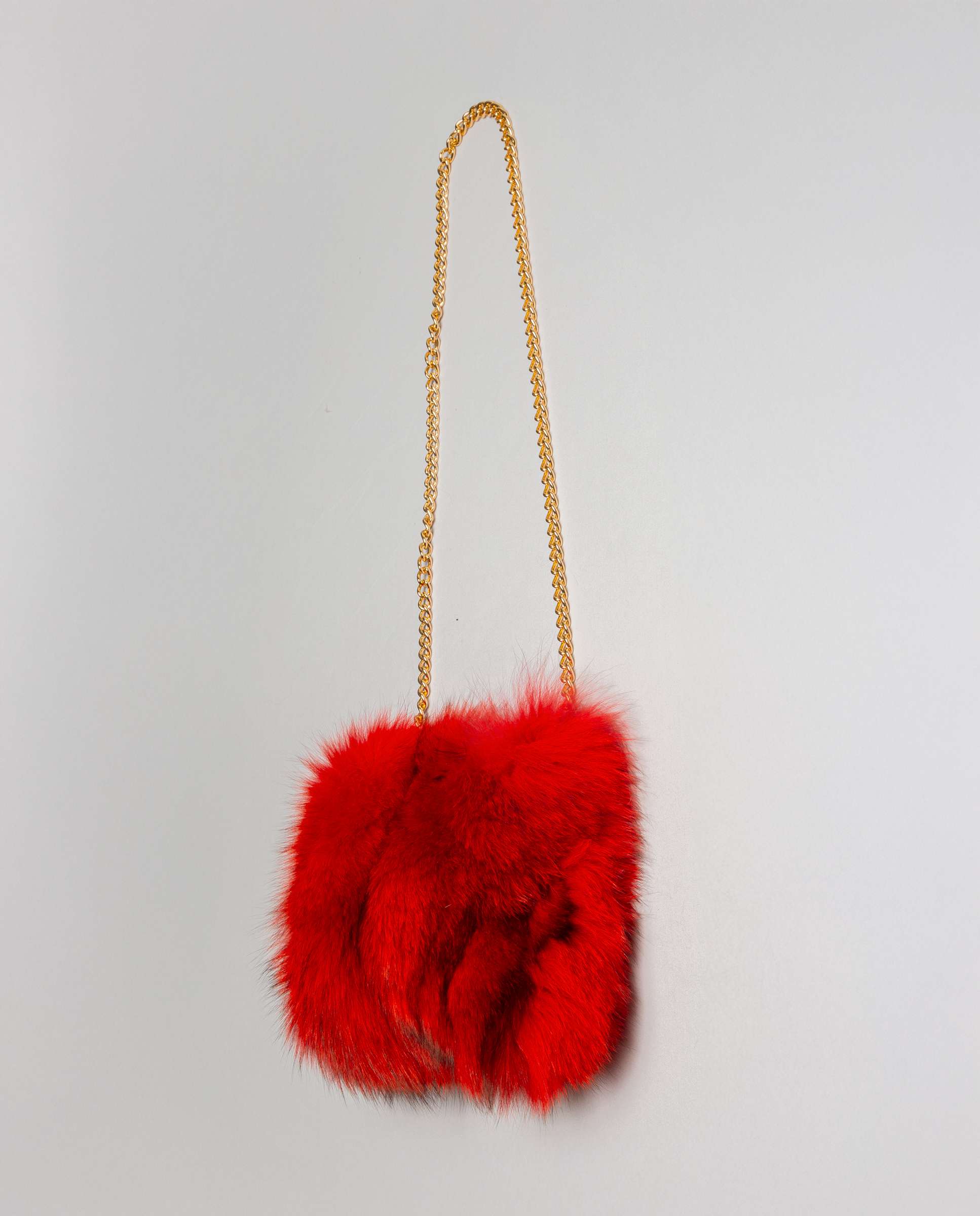 Mala Multiposições de Pelo de Raposa Vermelho-2