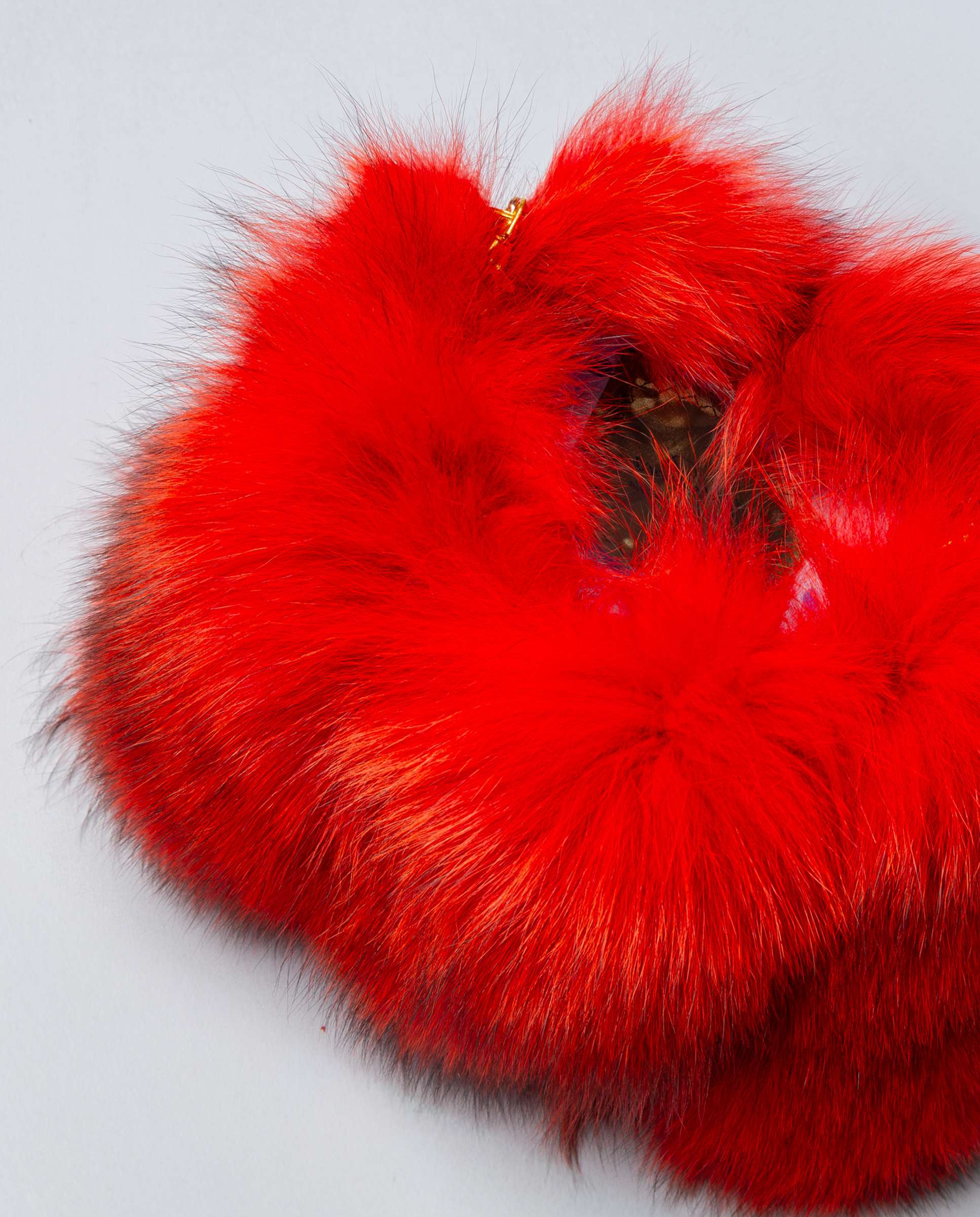 Mala Multiposições de Pelo de Raposa Vermelho-3