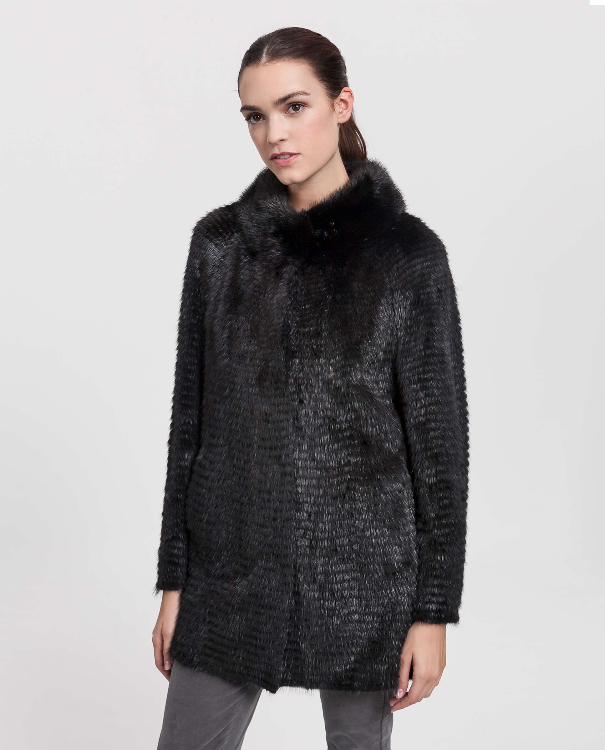 Imagem 0 de Sobretudo em Pelo de Vison Reversível