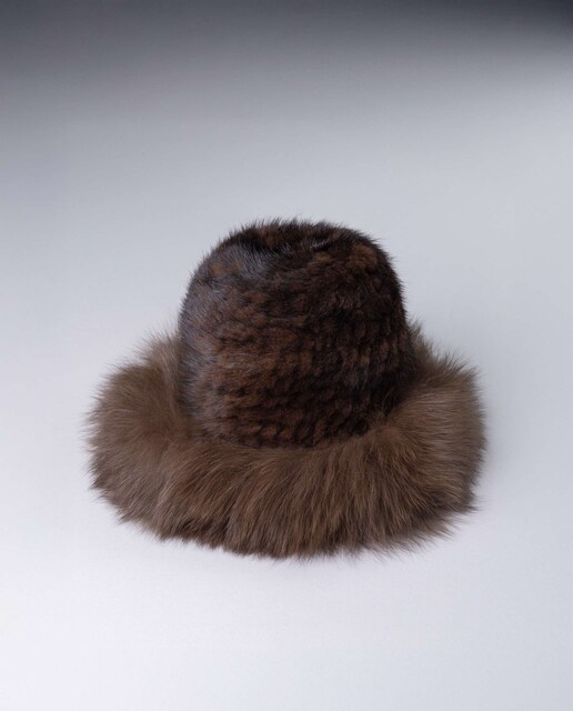 Imagem 0 de Chapéu em Pelo de Vison Tricotado